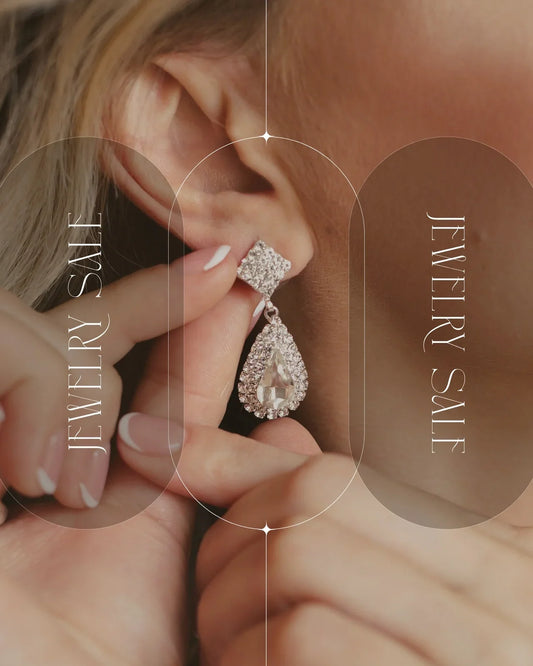 Sparkling Teardrop Diamond Earrings – Elegant Statement Jewelry for Glamorous Evenings and Timeless Sophistication