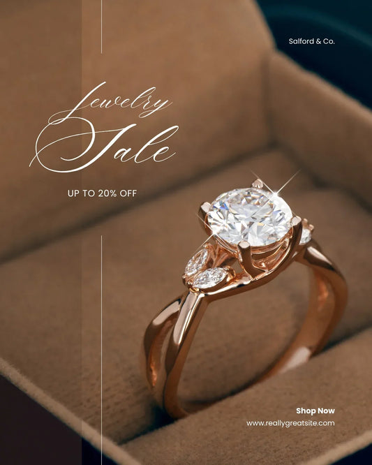 Radiant Rose Gold Diamond Ring – Elegant Brilliance Crafted for Unforgettable Moments and Timeless Romance