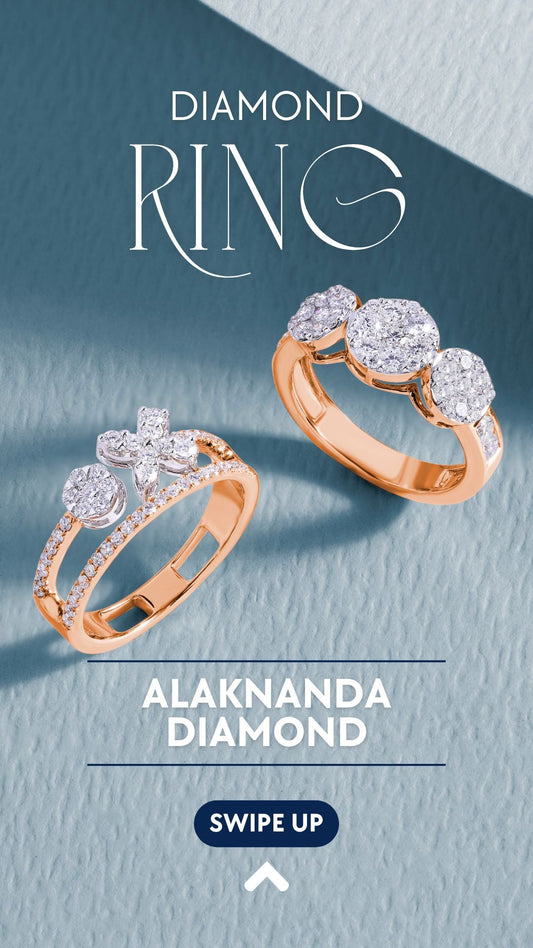 Elegant Rose Gold Diamond Rings – Sparkling Creations by Alaknanda Diamond for Timeless Beauty and Modern Grace