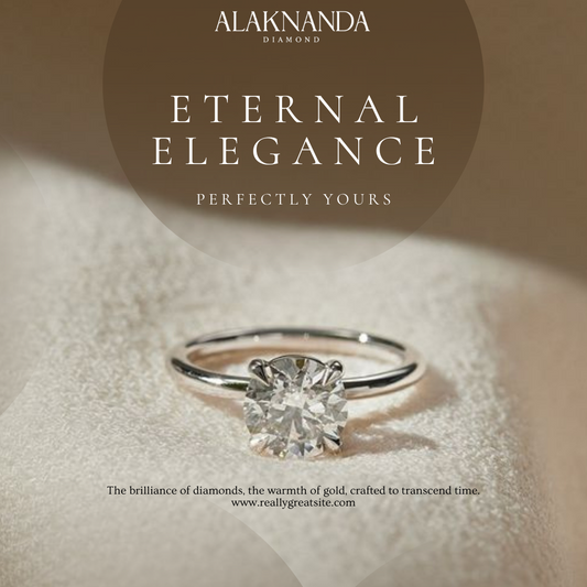 "Alaknanda’s Eternal Elegance Diamond Ring – Timeless Beauty, Perfectly Crafted for Love, Luxury, and Lasting Brilliance"