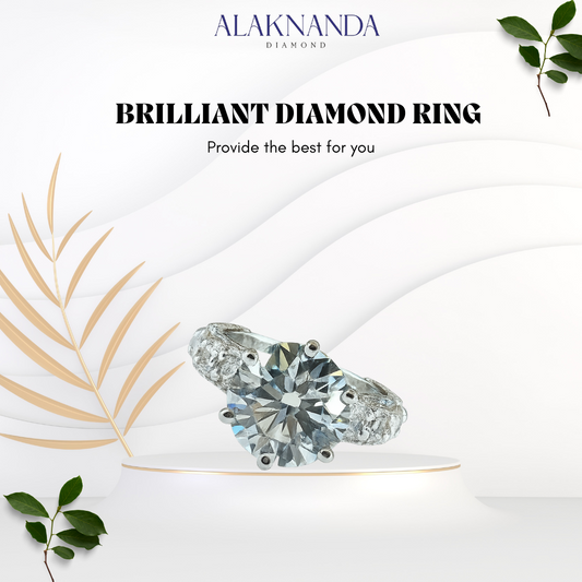 Alaknanda Brilliant Round Diamond Ring – Luxury Sparkle with Timeless Elegance, Exquisite Craftsmanship, and Stunning Brilliance