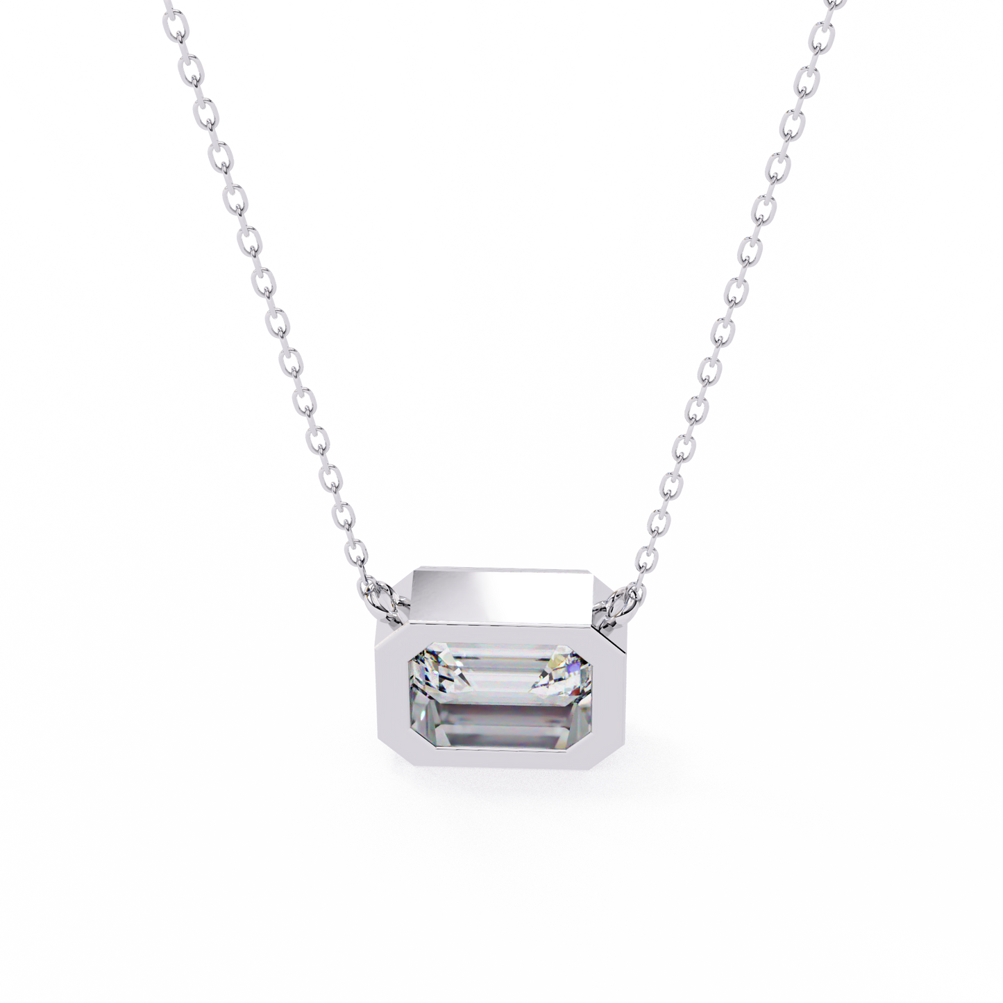 2.05 CT Emerald Cut Lab Grown Diamond Bezel Pendant/CVD Diamond Pendant/Gold Diamond Pendant/2 Ct Diamond Pendant/Solitaire Diamond Pendant/Anniversary Gift For Her/igi Certified/Ethical Diamond/Silver Pendant/Gold Pendant/CVD Diamond Pendant/E Color Diamond/VS Clarity Diamond/Manmade Diamond/Lab Grown Diamond/Pendant Necklace/Emerald Cut Diamond/Pendant
