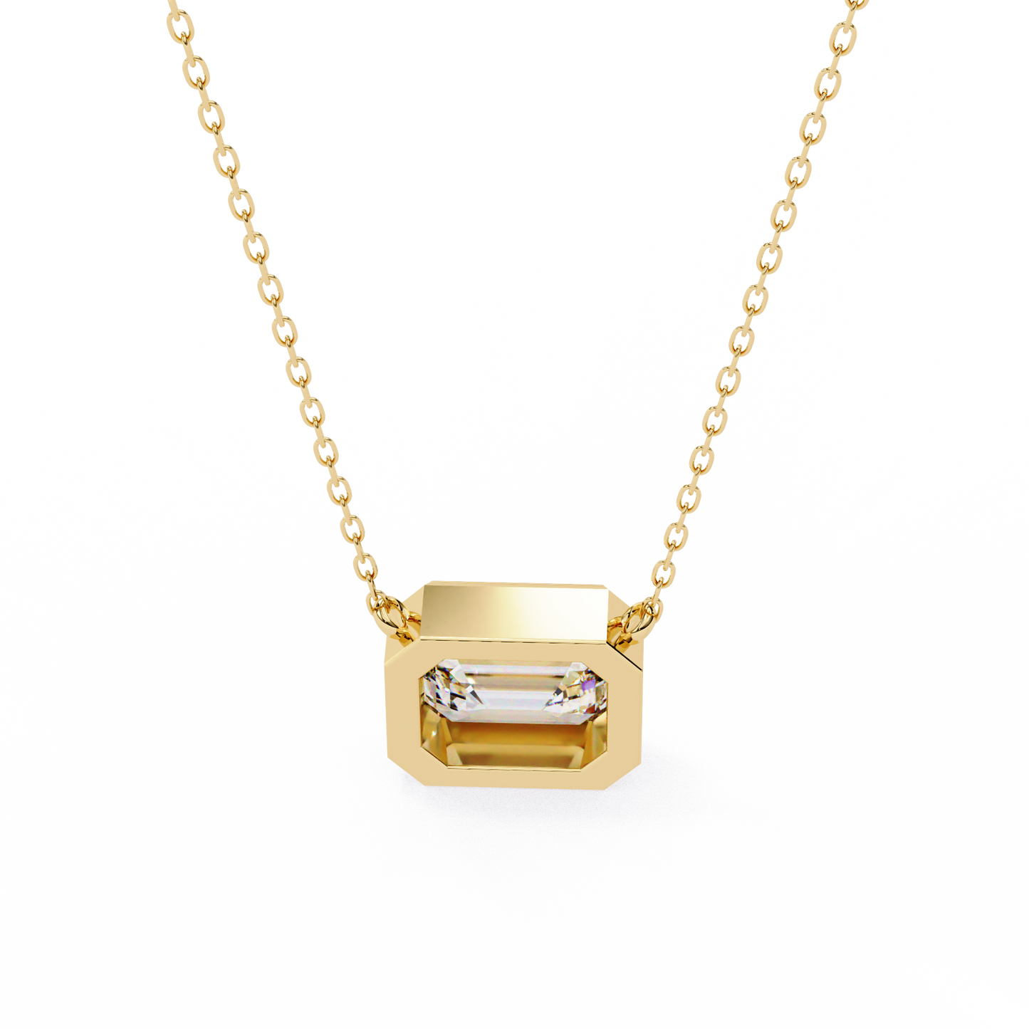 2.05 CT Emerald Cut Lab Grown Diamond Bezel Pendant/CVD Diamond Pendant/Gold Diamond Pendant/2 Ct Diamond Pendant/Solitaire Diamond Pendant/Anniversary Gift For Her/igi Certified/Ethical Diamond/Silver Pendant/Gold Pendant/CVD Diamond Pendant/E Color Diamond/VS Clarity Diamond/Manmade Diamond/Lab Grown Diamond/Pendant Necklace/Emerald Cut Diamond/Pendant