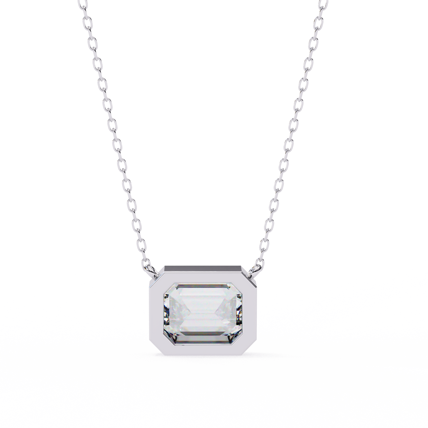 2.05 CT Emerald Cut Lab Grown Diamond Bezel Pendant/CVD Diamond Pendant/Gold Diamond Pendant/2 Ct Diamond Pendant/Solitaire Diamond Pendant/Anniversary Gift For Her/igi Certified/Ethical Diamond/Silver Pendant/Gold Pendant/CVD Diamond Pendant/E Color Diamond/VS Clarity Diamond/Manmade Diamond/Lab Grown Diamond/Pendant Necklace/Emerald Cut Diamond/Pendant