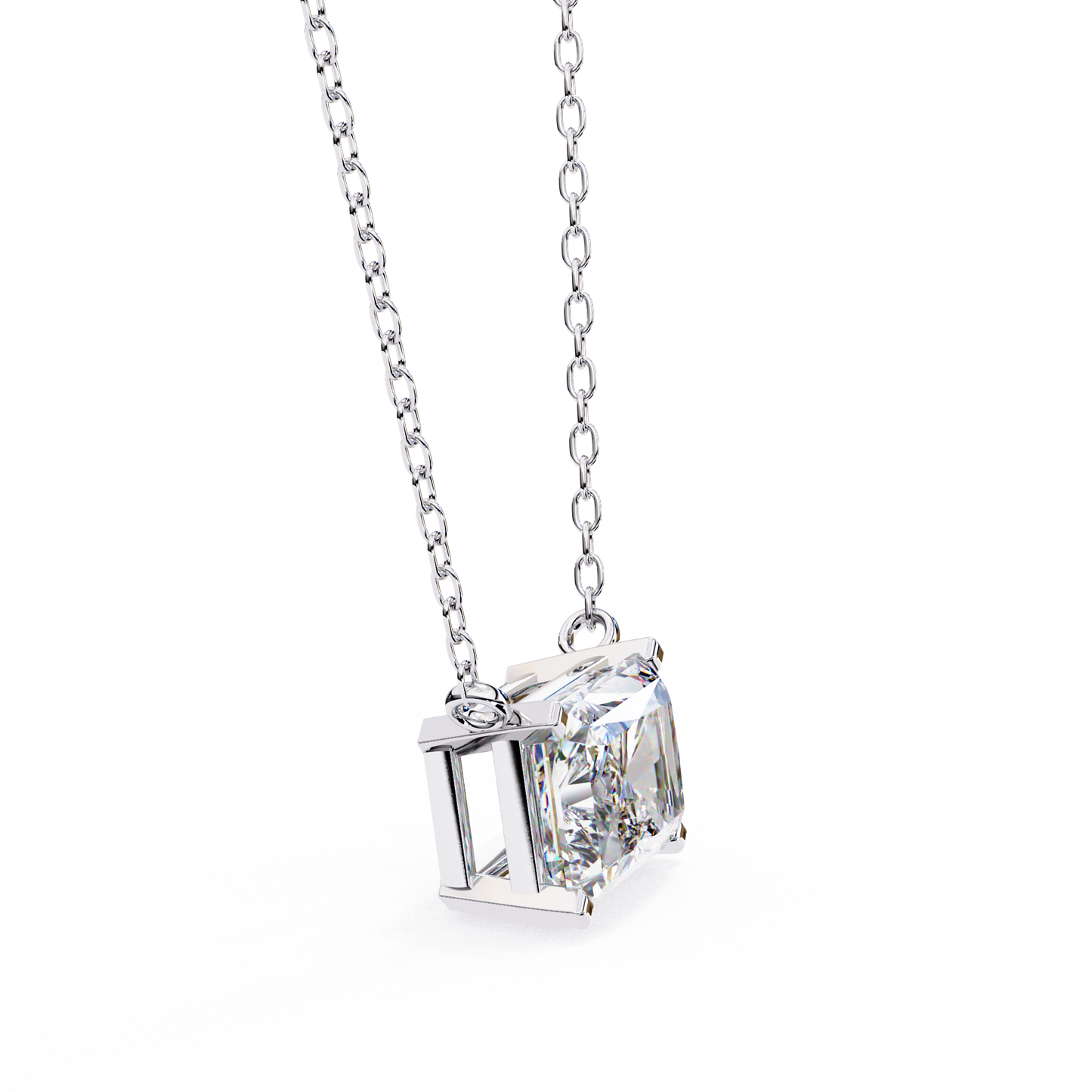 1.95 CT Radiant Cut Lab Grown Diamond Four Prong Pendant/CVD Diamond Pendant/Gold Diamond Pendant/1 Ct Diamond Pendant/Solitaire Diamond Pendant/Anniversary Gift For Her/igi Certified/Ethical Diamond/Silver Pendant/Gold Pendant/CVD Diamond Pendant/E Color Diamond/VS Clarity Diamond/Manmade Diamond/Lab Grown Diamond/Pendant Necklace/Radiant Cut Diamond/Pendant