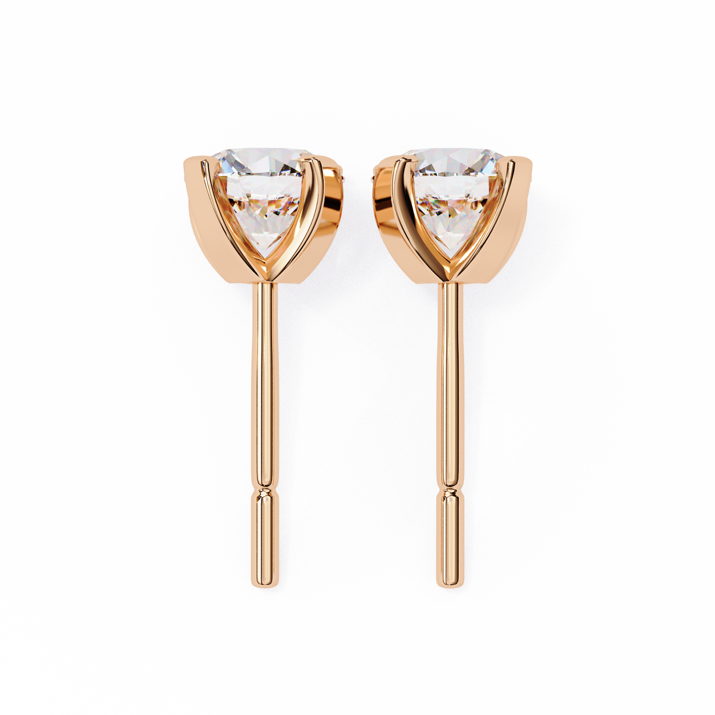1.29 Ct Round Cut Lab Grown Diamond White Gold Stud Earring/Gold CVD Diamond Earring/Anniversary Gift/Solitaire Diamond Stud Earring/1 Ct Diamond Earring/Prong Setting/igi Certified/Stud Earring/Ethical Diamond/Silver Earring/Gold Earring/CVD Diamond Earring/E Color Diamond/VS Clarity Diamond/Manmade Diamond/Lab Grown Diamond/Round Cut Diamond