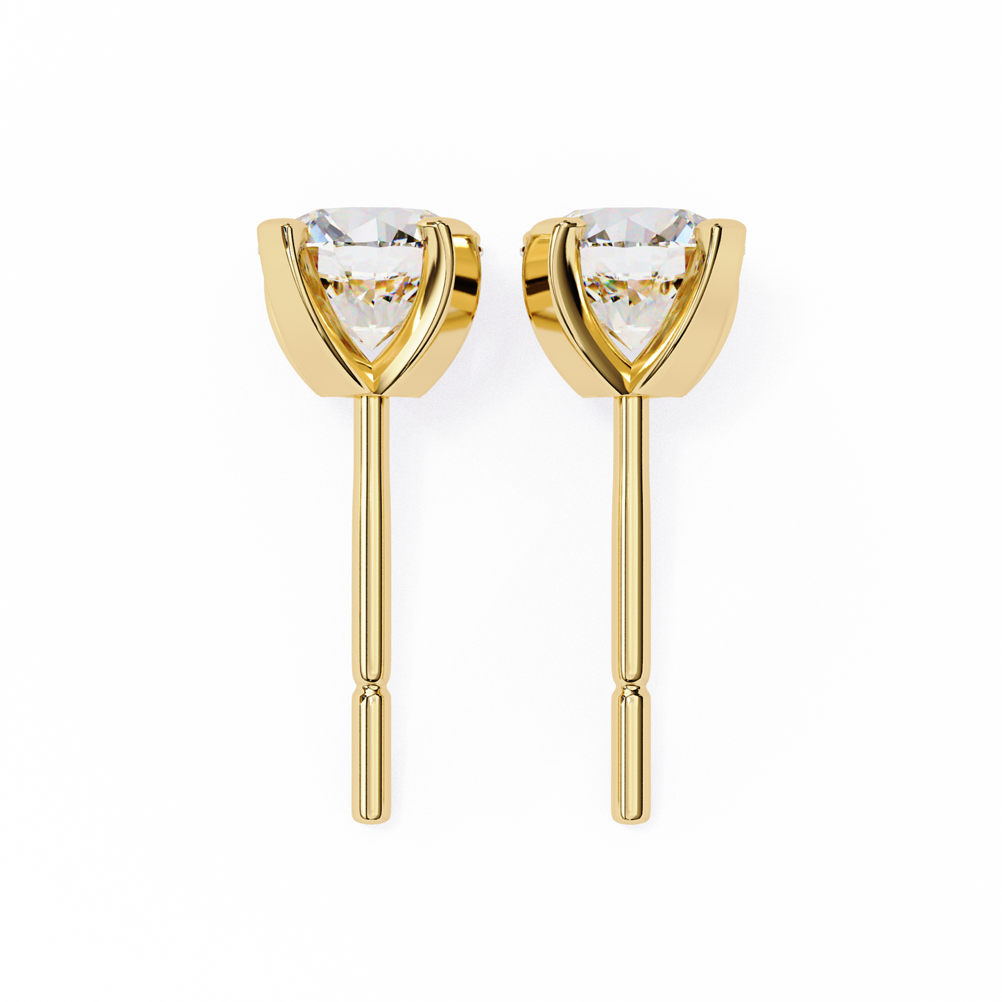 1.29 Ct Round Cut Lab Grown Diamond White Gold Stud Earring/Gold CVD Diamond Earring/Anniversary Gift/Solitaire Diamond Stud Earring/1 Ct Diamond Earring/Prong Setting/igi Certified/Stud Earring/Ethical Diamond/Silver Earring/Gold Earring/CVD Diamond Earring/E Color Diamond/VS Clarity Diamond/Manmade Diamond/Lab Grown Diamond/Round Cut Diamond