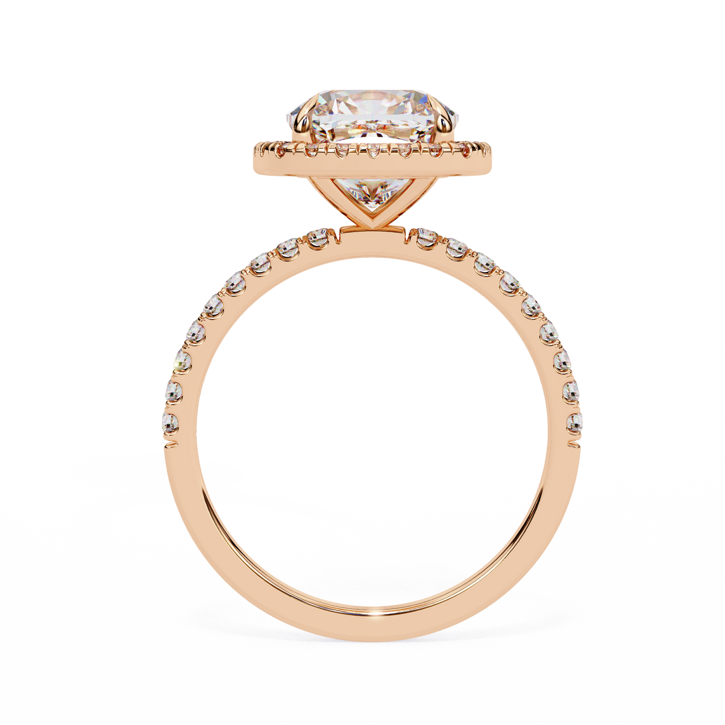 3.75 Ct Cushion Cut Lab Grown Diamond Halo Engagement Ring/Wedding Ring/F Color/VS Clarity/3 Ct Diamond Ring/CVD Diamond Ring/Cushion Cut Diamond/Round Diamond Side Stone/Prong Set/Pave Set/Halo Set/10k Gold/14k Gold/18k Gold/Yellow Gold/White Gold/Rose Gold/Anniversary Gift