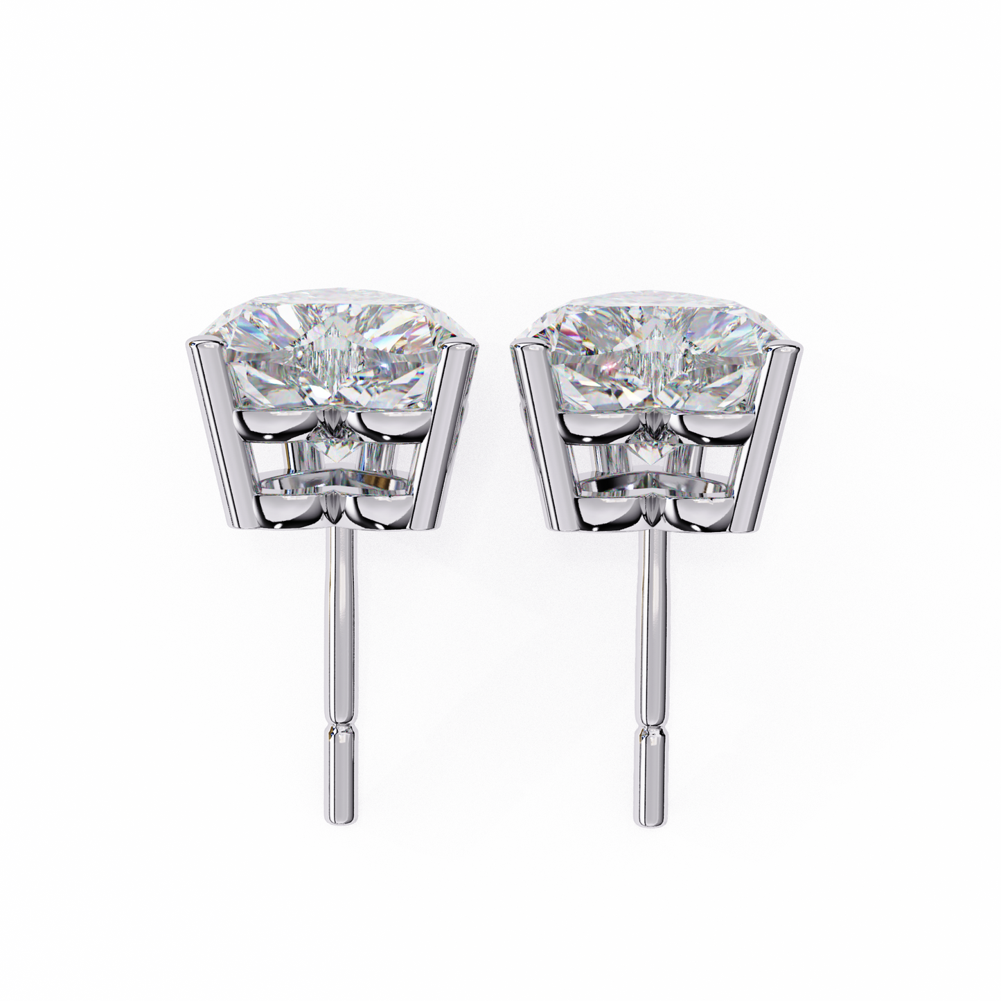 1.25 Ct Heart Cut Lab Grown Diamond Stud Earring/Gold CVD Diamond Earring/Anniversary Gift/Solitaire Diamond Stud Earring/1 Ct Diamond Earring/Prong Setting/igi Certified/Stud Earring/Ethical Diamond/Silver Earring/Gold Earring/CVD Diamond Earring/E Color Diamond/VS Clarity Diamond/Manmade Diamond/Lab Grown Diamond/Heart Cut Diamond