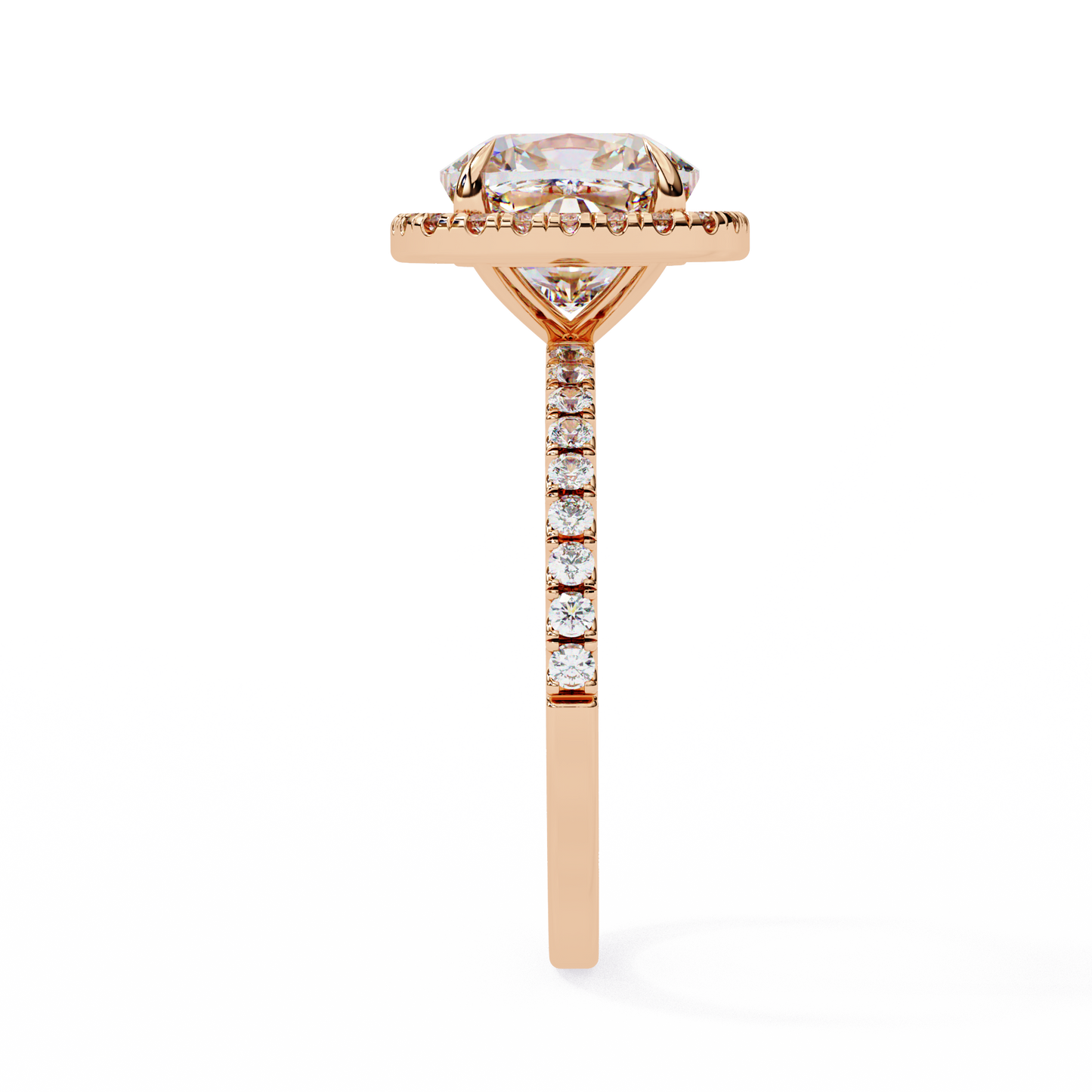 3.75 Ct Cushion Cut Lab Grown Diamond Halo Engagement Ring/Wedding Ring/F Color/VS Clarity/3 Ct Diamond Ring/CVD Diamond Ring/Cushion Cut Diamond/Round Diamond Side Stone/Prong Set/Pave Set/Halo Set/10k Gold/14k Gold/18k Gold/Yellow Gold/White Gold/Rose Gold/Anniversary Gift