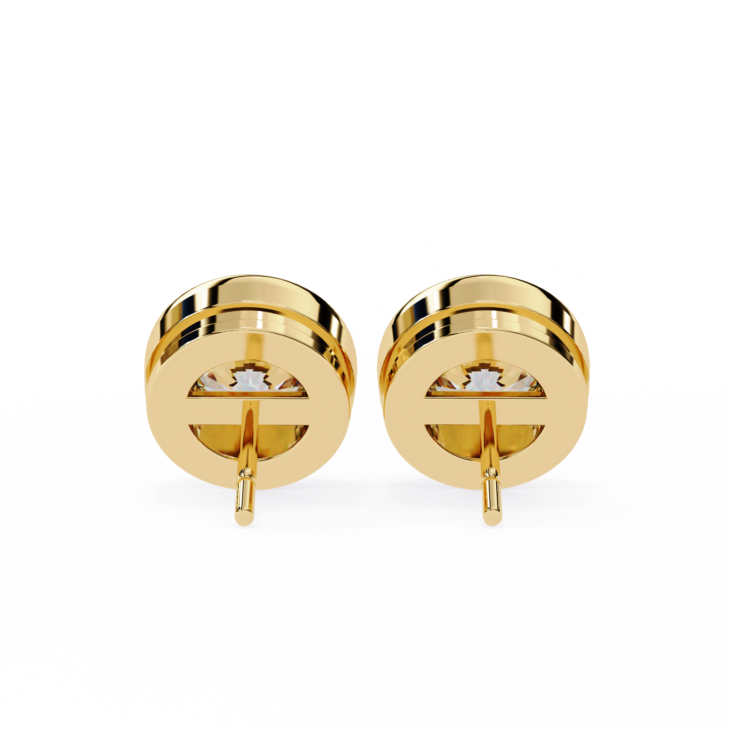 1.05 Ct Round Cut Lab Grown Diamond Bezel Stud Earring/Gold CVD Diamond Earring/Anniversary Gift/Solitaire Diamond Stud Earring/1 Ct Diamond Earring/Prong Setting/igi Certified/Stud Earring/Ethical Diamond/Silver Earring/Gold Earring/CVD Diamond Earring/E Color Diamond/VS Clarity Diamond/Manmade Diamond/Lab Grown Diamond/Round Cut Diamond