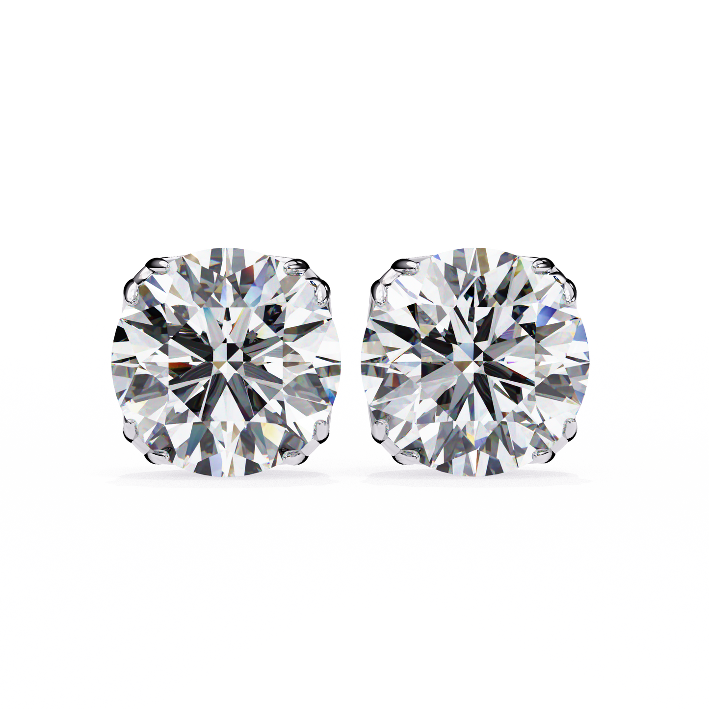 1.15 Ct Round Cut Lab Grown Diamond Prong Setting Stud Earring/Yellow Gold CVD Diamond Earring/Anniversary Gift/Solitaire Diamond Stud Earring/1 Ct Diamond Earring/Prong Setting/igi Certified/Stud Earring/Ethical Diamond/Silver Earring/Gold Earring/CVD Diamond Earring/E Color Diamond/VS Clarity Diamond/Manmade Diamond/Lab Grown Diamond/Round Cut Diamond