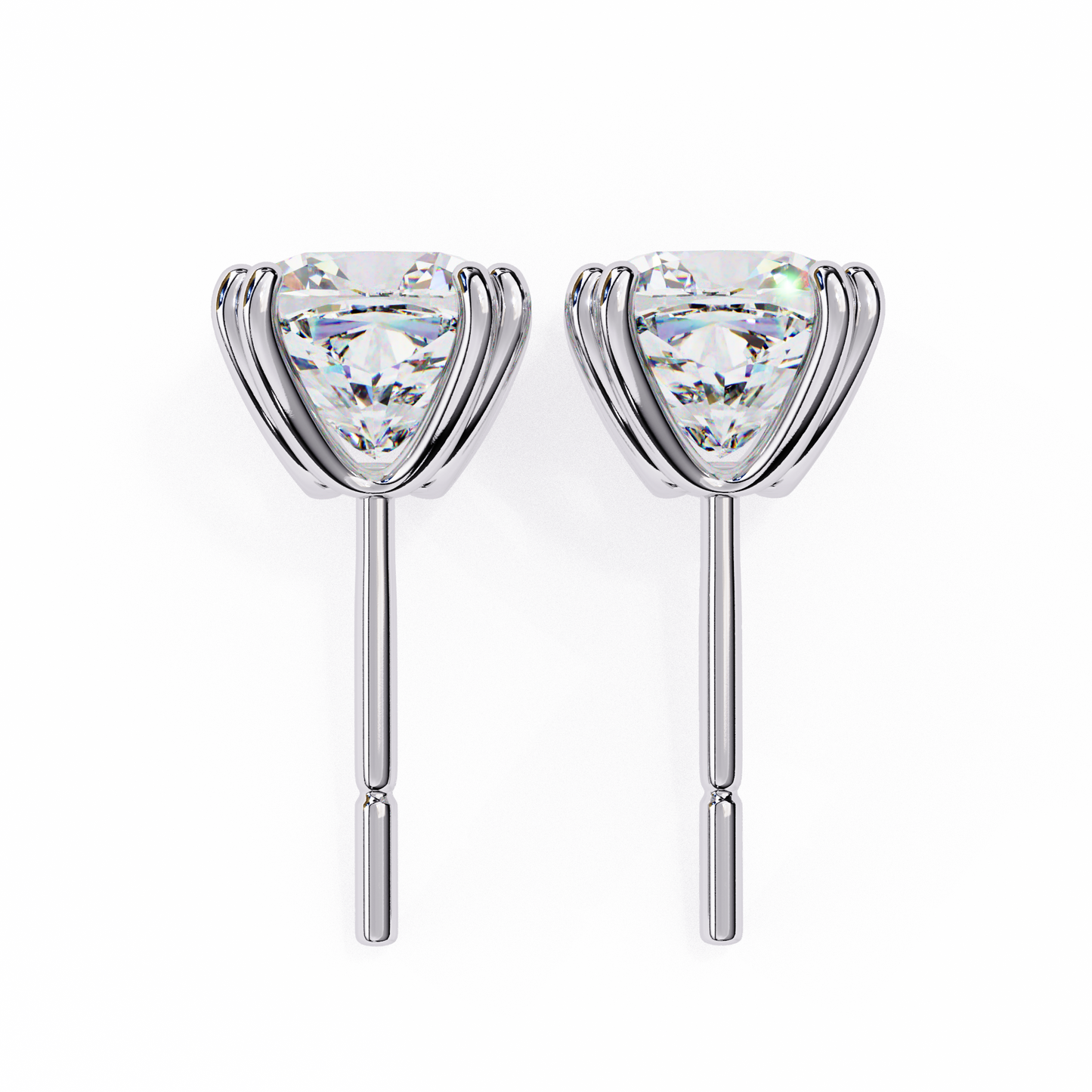 1.12 Ct Cushion Cut Lab Grown Diamond Stud Gold Earring/Yellow Gold CVD Diamond Earring/Anniversary Gift/Solitaire Diamond Stud Earring/1 Ct Diamond Earring/Prong Setting/igi Certified/Stud Earring/Ethical Diamond/Silver Earring/Gold Earring/CVD Diamond Earring/E Color Diamond/VS Clarity Diamond/Manmade Diamond/Lab Grown Diamond/Cushion Cut Diamond