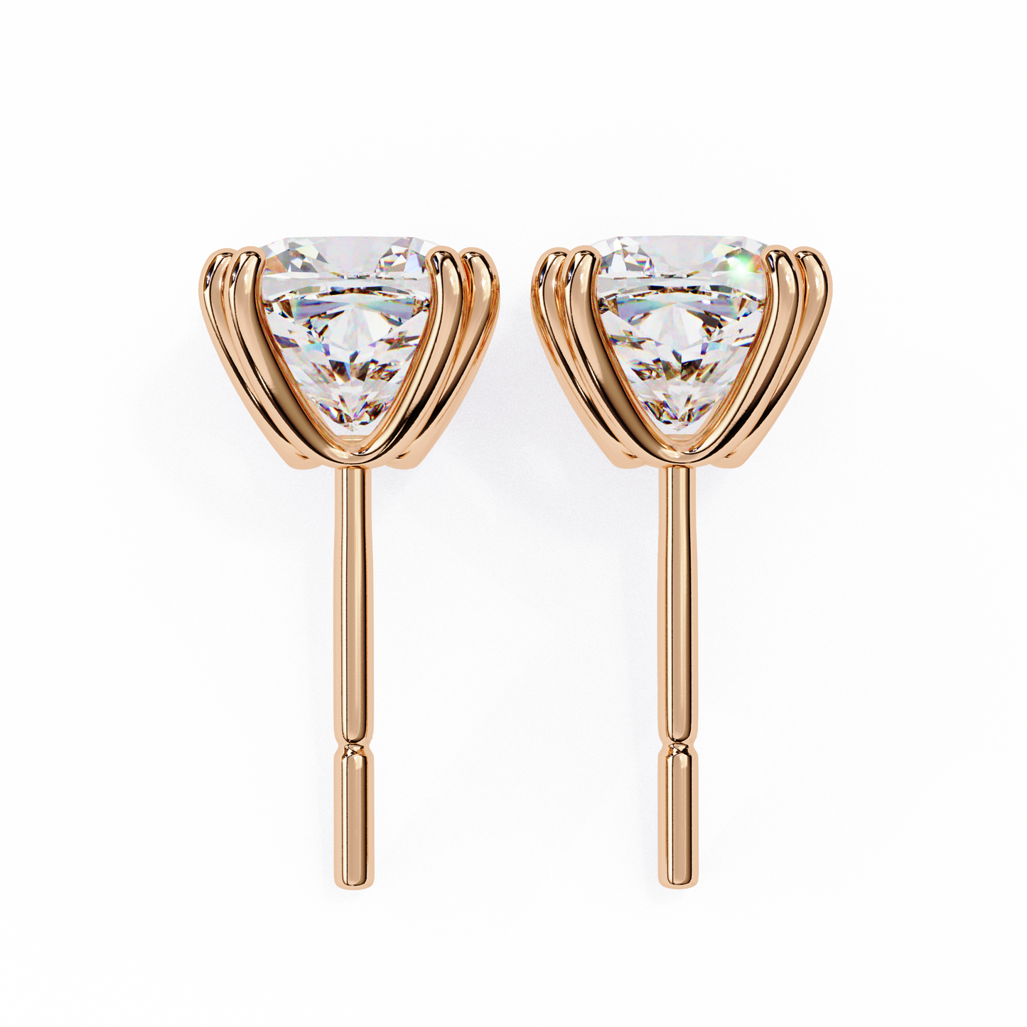 1.12 Ct Cushion Cut Lab Grown Diamond Stud Gold Earring/Yellow Gold CVD Diamond Earring/Anniversary Gift/Solitaire Diamond Stud Earring/1 Ct Diamond Earring/Prong Setting/igi Certified/Stud Earring/Ethical Diamond/Silver Earring/Gold Earring/CVD Diamond Earring/E Color Diamond/VS Clarity Diamond/Manmade Diamond/Lab Grown Diamond/Cushion Cut Diamond