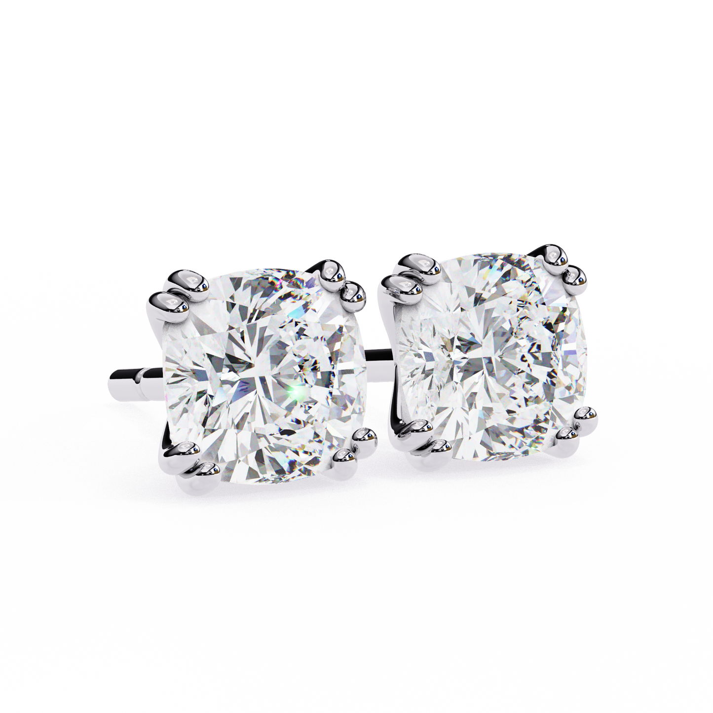 1.12 Ct Cushion Cut Lab Grown Diamond Stud Gold Earring/Yellow Gold CVD Diamond Earring/Anniversary Gift/Solitaire Diamond Stud Earring/1 Ct Diamond Earring/Prong Setting/igi Certified/Stud Earring/Ethical Diamond/Silver Earring/Gold Earring/CVD Diamond Earring/E Color Diamond/VS Clarity Diamond/Manmade Diamond/Lab Grown Diamond/Cushion Cut Diamond