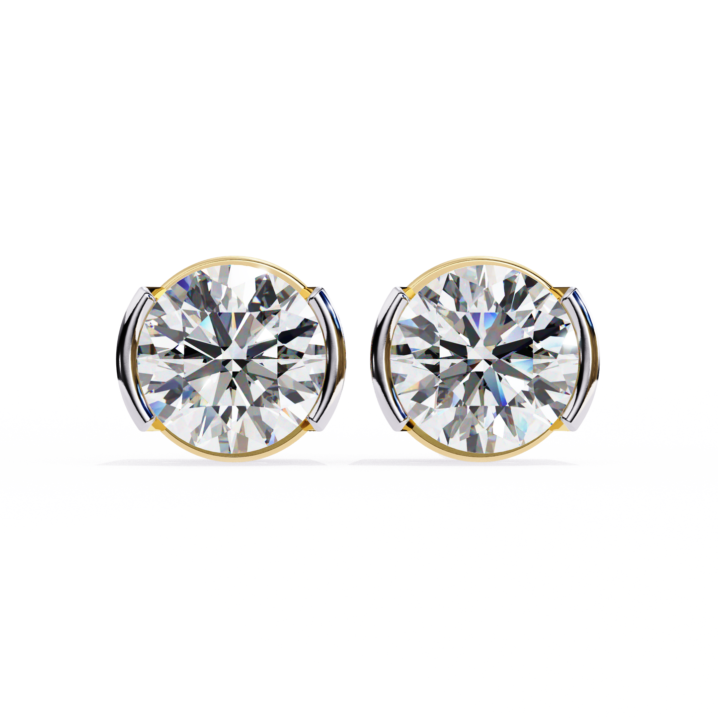 1.0 Ct Round Cut E-VS Lab Grown Diamond Stud Gold Earring/Yellow Gold CVD Diamond Earring/Anniversary Gift/Solitaire Diamond Stud Earring/1 Ct Diamond Earring/Six Prong Setting/igi Certified/Stud Earring/Ethical Diamond/Silver Earring/Gold Earring/CVD Diamond Earring/E Color Diamond/VS Clarity Diamond/Manmade Diamond/Lab Grown Diamond/Round Cut Diamond