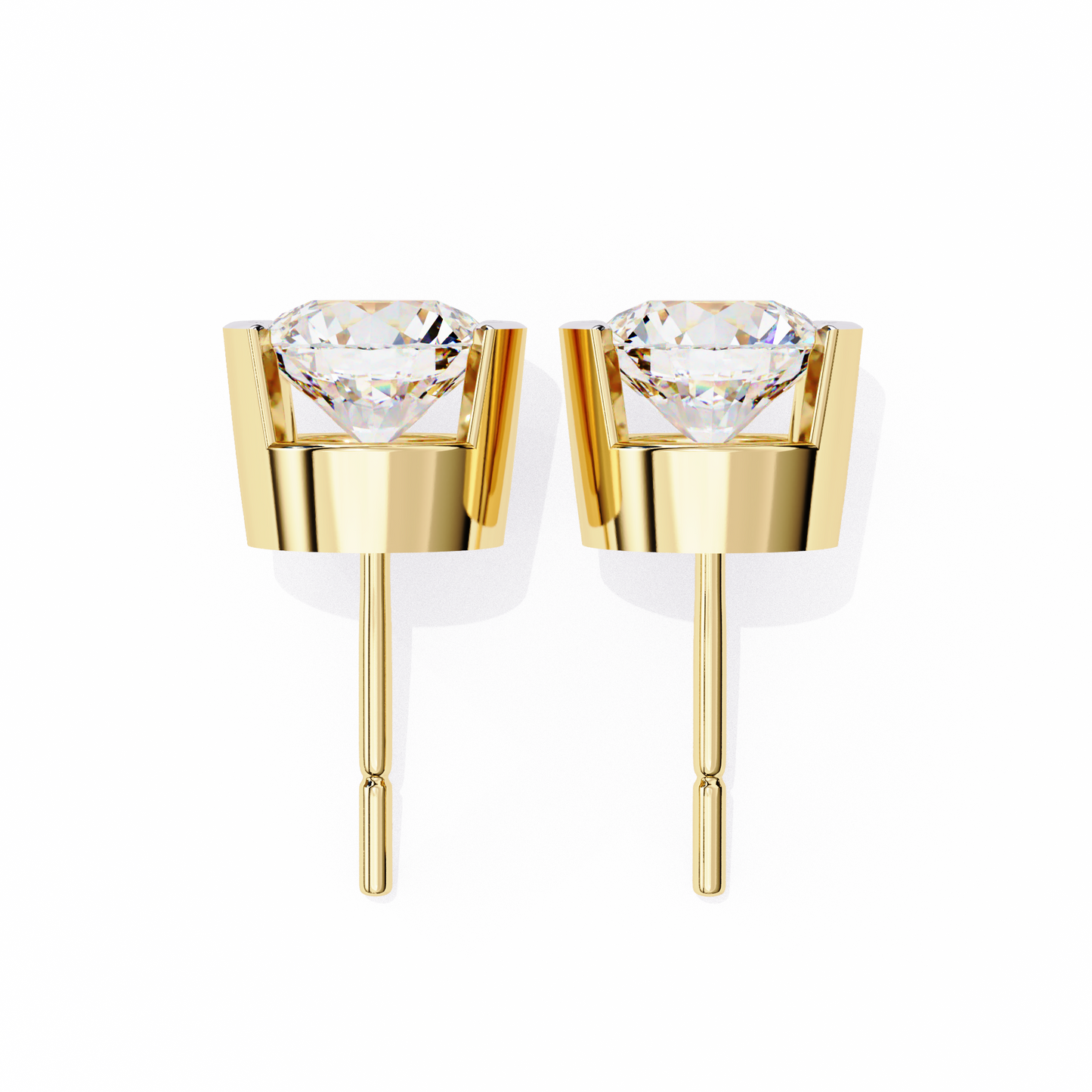 1.0 Ct Round Cut E-VS Lab Grown Diamond Stud Gold Earring/Yellow Gold CVD Diamond Earring/Anniversary Gift/Solitaire Diamond Stud Earring/1 Ct Diamond Earring/Six Prong Setting/igi Certified/Stud Earring/Ethical Diamond/Silver Earring/Gold Earring/CVD Diamond Earring/E Color Diamond/VS Clarity Diamond/Manmade Diamond/Lab Grown Diamond/Round Cut Diamond