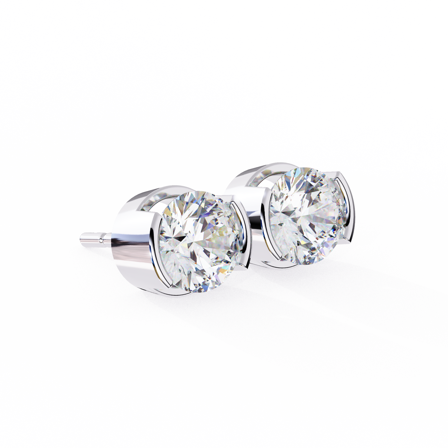 1.0 Ct Round Cut E-VS Lab Grown Diamond Stud Gold Earring/Yellow Gold CVD Diamond Earring/Anniversary Gift/Solitaire Diamond Stud Earring/1 Ct Diamond Earring/Six Prong Setting/igi Certified/Stud Earring/Ethical Diamond/Silver Earring/Gold Earring/CVD Diamond Earring/E Color Diamond/VS Clarity Diamond/Manmade Diamond/Lab Grown Diamond/Round Cut Diamond