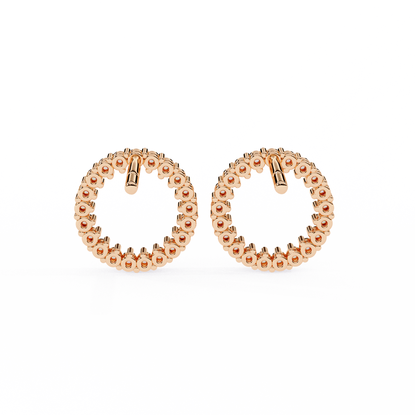 Bauble Front Hoops/Round Stone Earrings/Gold CVD Diamond Earring/Anniversary Gift/Solitaire Diamond Stud Earring/1 Ct Diamond Earring/Prong Setting/igi Certified/Stud Earring/Ethical Diamond/Silver Earring/Gold Earring/CVD Diamond Earring/E Color Diamond/VS Clarity Diamond/Manmade Diamond/Lab Grown Diamond/Round Cut Diamond