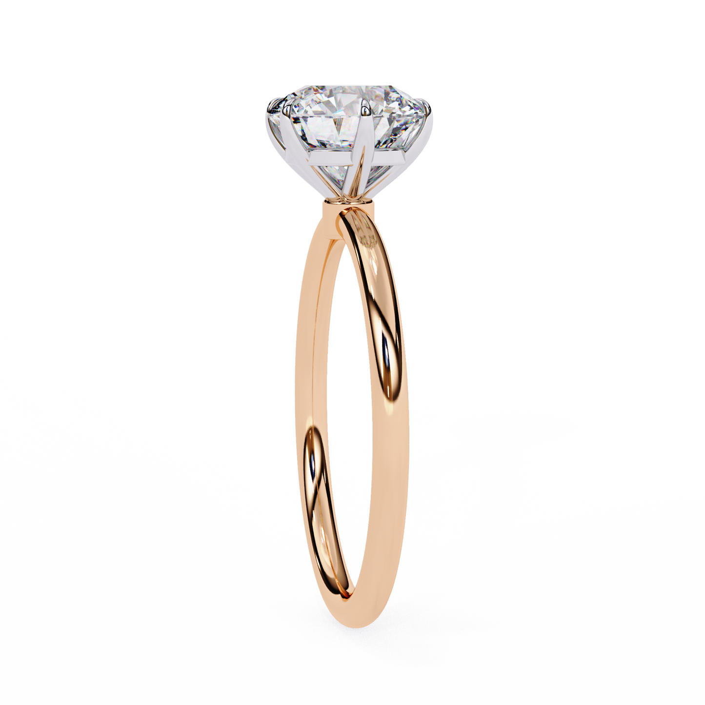 1.75 Ct Round Cut E-VS1 Lab Grown Diamond Gold Engagement Ring/CVD Diamond Ring/Round Cut Diamond/E Color/VS Clarity/10k Gold/14k Gold/18k Gold/White Gold/Rose Gold/Yellow Gold/1 Ct Diamond Ring