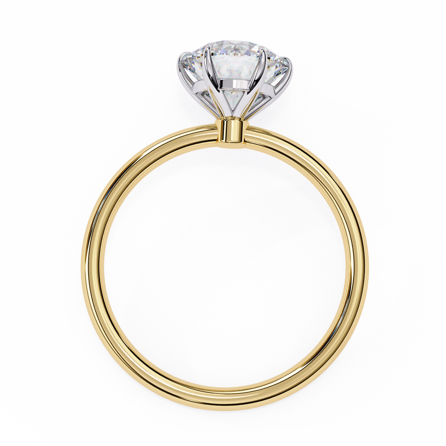 1.75 Ct Round Cut E-VS1 Lab Grown Diamond Gold Engagement Ring/CVD Diamond Ring/Round Cut Diamond/E Color/VS Clarity/10k Gold/14k Gold/18k Gold/White Gold/Rose Gold/Yellow Gold/1 Ct Diamond Ring