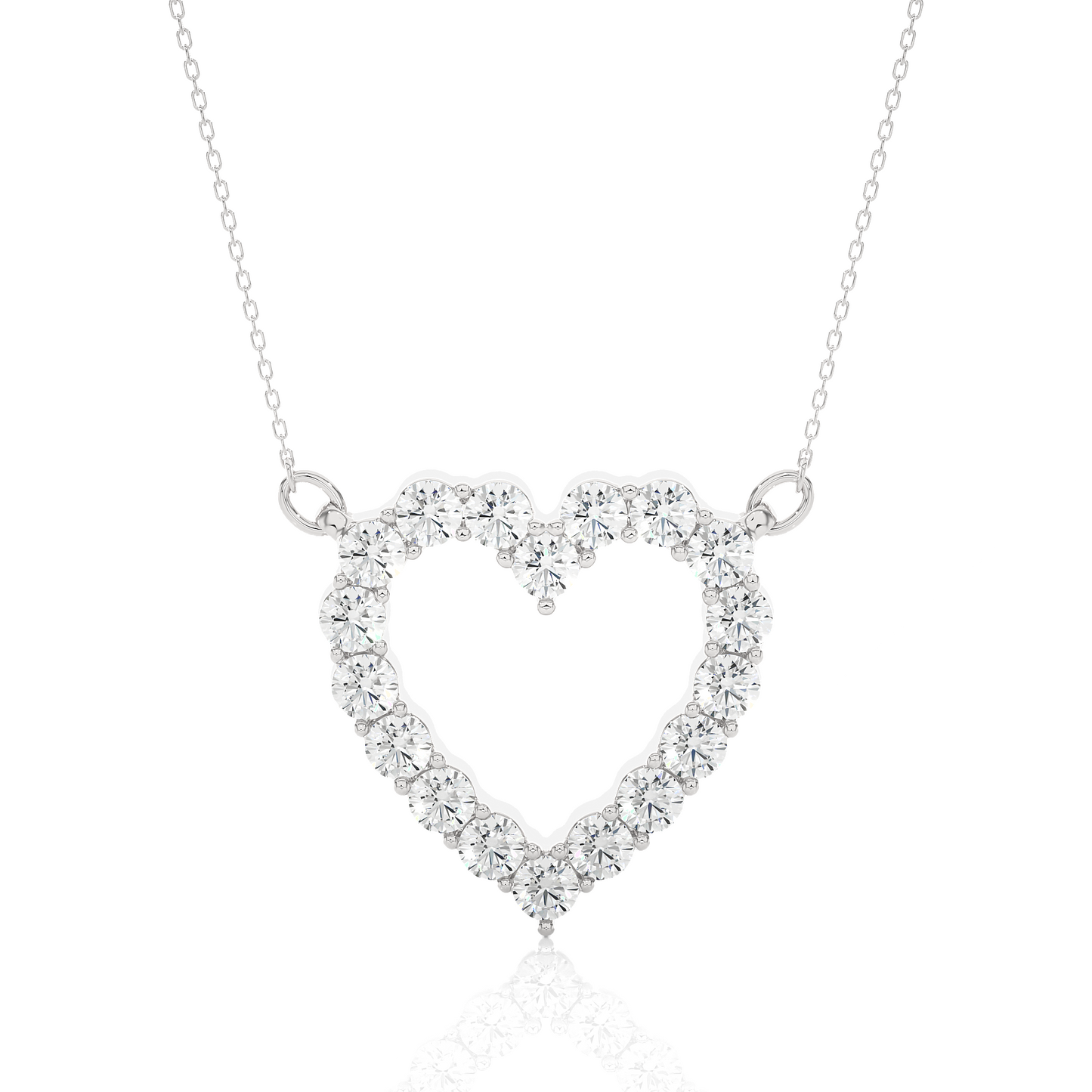 Mini Heart Necklace/Gold Diamond Pendant/1 Ct Diamond Pendant/Solitaire Diamond Pendant/Anniversary Gift For Her/igi Certified/Ethical Diamond/Silver Pendant/Gold Pendant/F Color Diamond/VS Clarity Diamond/Manmade Diamond/Lab Grown Diamond/Pendant Necklace/Round Cut Diamond/Pendant