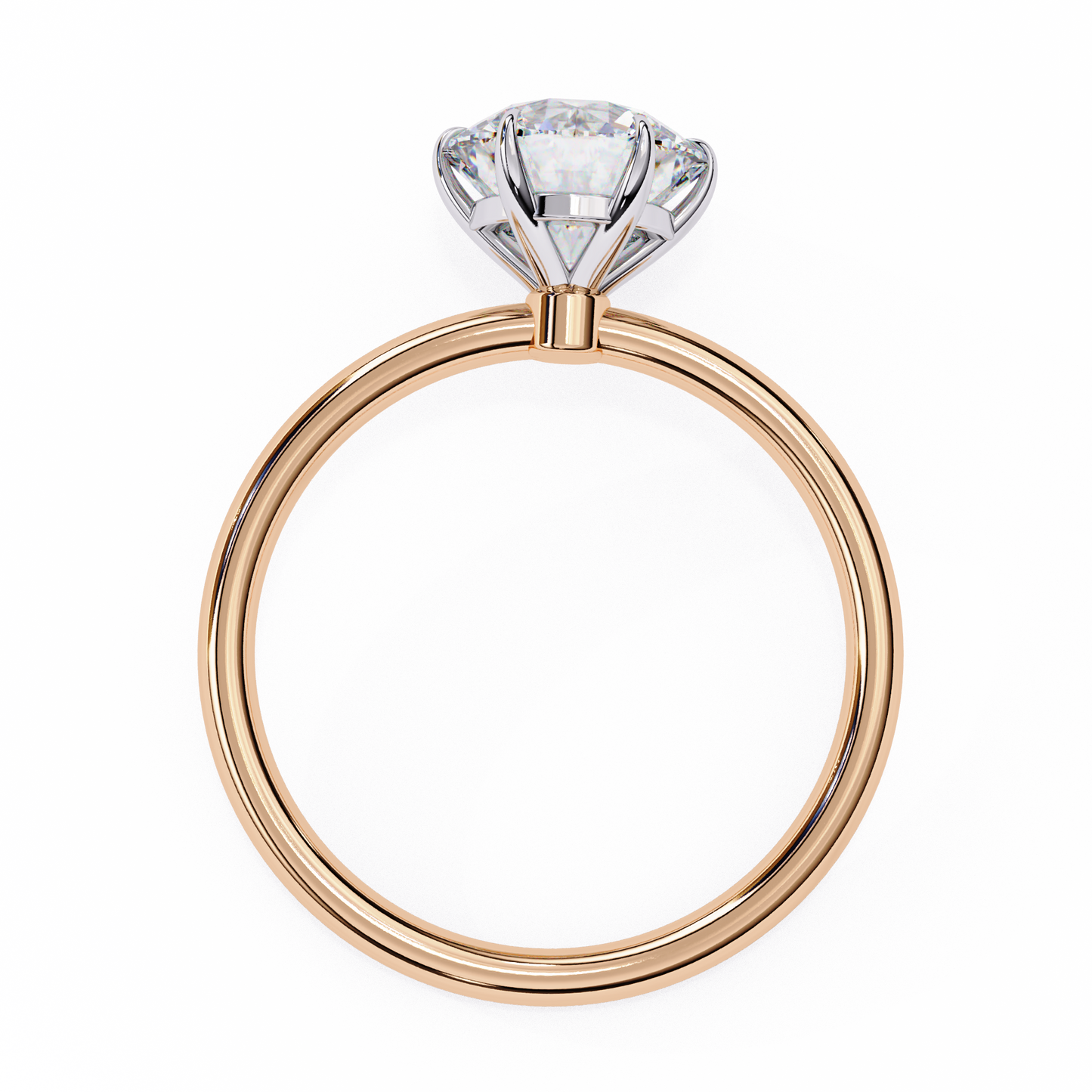 1.75 Ct Round Cut E-VS1 Lab Grown Diamond Gold Engagement Ring/CVD Diamond Ring/Round Cut Diamond/E Color/VS Clarity/10k Gold/14k Gold/18k Gold/White Gold/Rose Gold/Yellow Gold/1 Ct Diamond Ring