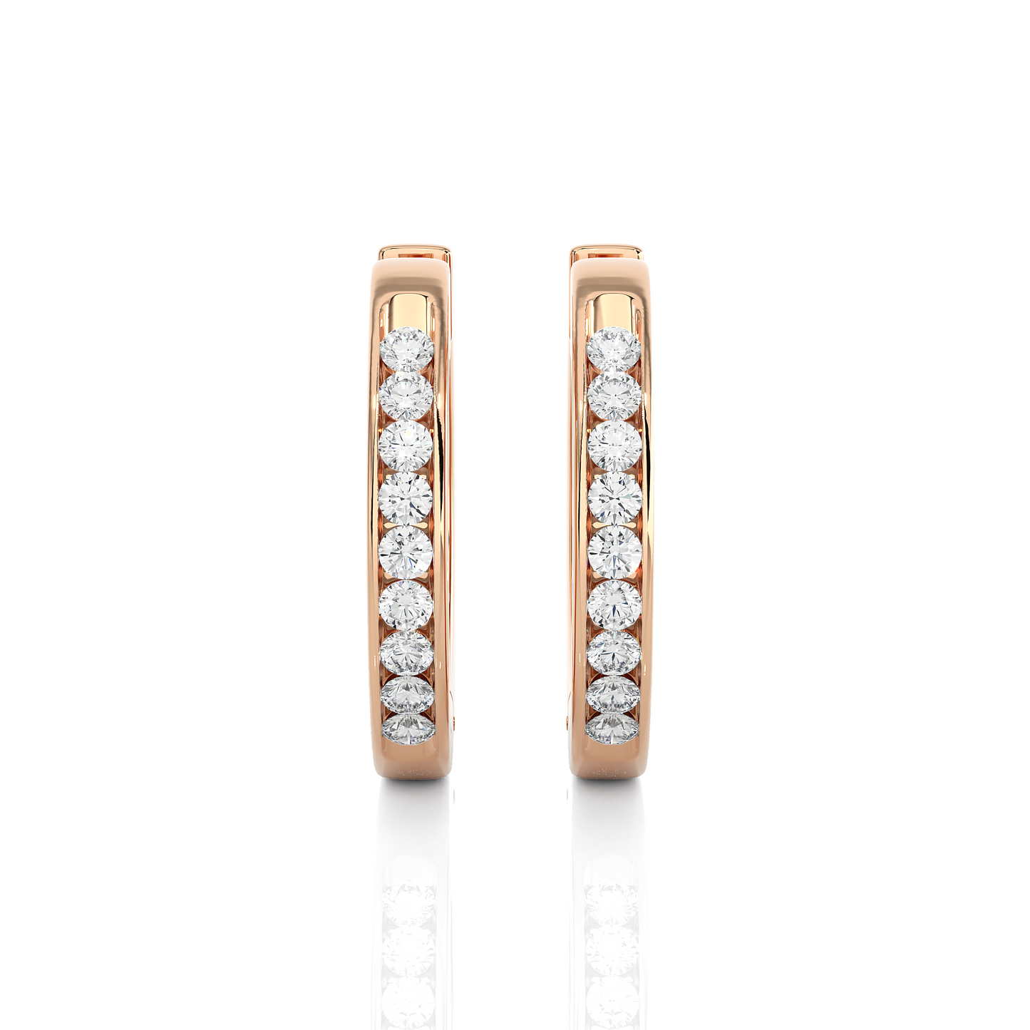 Mini-Hoop Earrings/Round Stone Earrings/Gold CVD Diamond Earring/Anniversary Gift/Solitaire Diamond Stud Earring/1 Ct Diamond Earring/Prong Setting/igi Certified/Stud Earring/Ethical Diamond/Silver Earring/Gold Earring/CVD Diamond Earring/E Color Diamond/VS Clarity Diamond/Manmade Diamond/Lab Grown Diamond/Round Cut Diamond