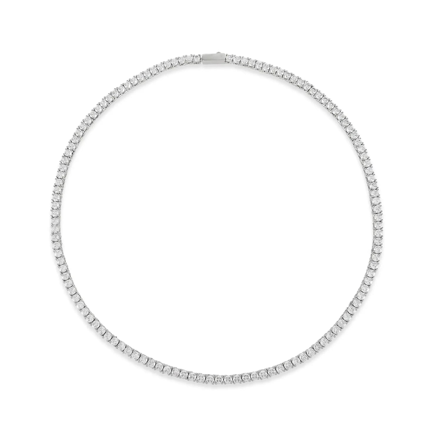 The Riviera Necklace/Gold Diamond Necklace/3 CTW Diamond Pendant/Solitaire Diamond Pendant/Anniversary Gift For Her/igi Certified/Ethical Diamond/Silver Pendant/Gold Necklace/F Color Diamond/VS Clarity Diamond/Manmade Diamond/Lab Grown Diamond/Pendant Necklace/Round Cut Diamond/Necklace
