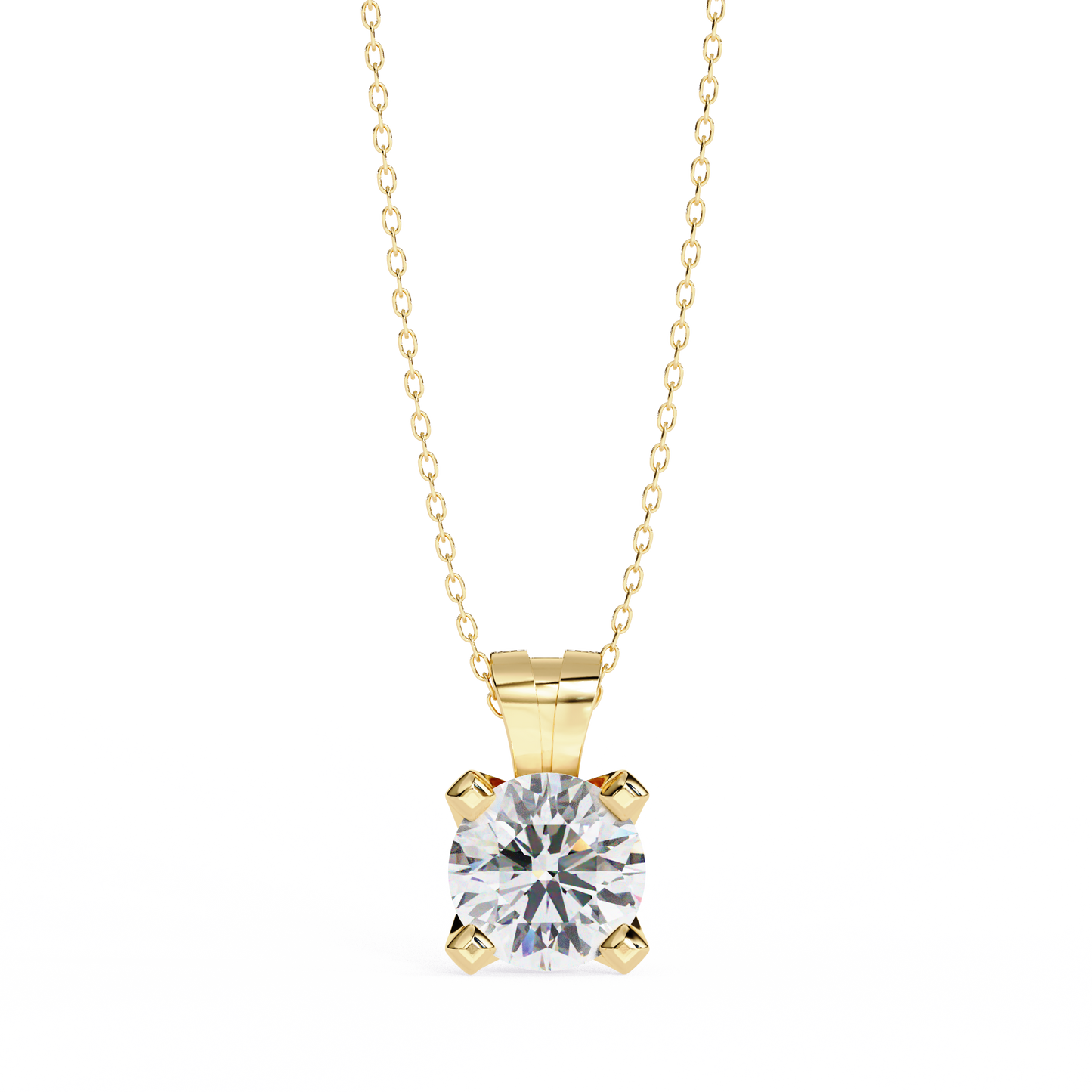2.18 Ct Round Cut Lab Grown Diamond Solitaire Four Prong Gold Pendant/CVD Diamond Pendant/Gold Diamond Pendant/2 Ct Diamond Pendant/Solitaire Diamond Pendant/Anniversary Gift For Her/igi Certified/Ethical Diamond/Silver Pendant/Gold Pendant/CVD Diamond Pendant/EF Color Diamond/VS Clarity Diamond/Manmade Diamond/Lab Grown Diamond/Pendant Necklace/Round Cut Diamond/Pendant