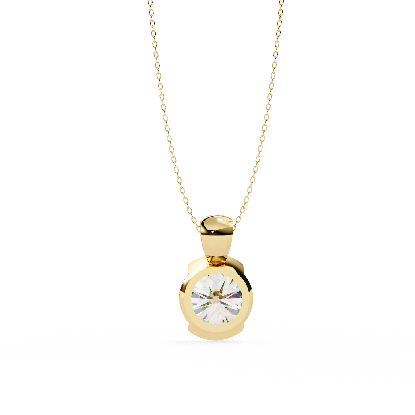 2.22 Ct Round Cut Lab Grown Diamond Half Bezel Pendant/CVD Diamond Pendant/Gold Diamond Pendant/2 Ct Diamond Pendant/Solitaire Diamond Pendant/Anniversary Gift For Her/igi Certified/Ethical Diamond/Silver Pendant/Gold Pendant/CVD Diamond Pendant/EF Color Diamond/VS Clarity Diamond/Manmade Diamond/Lab Grown Diamond/Pendant Necklace/Round Cut Diamond/Pendant
