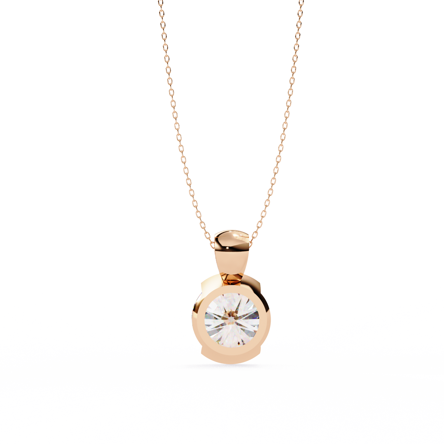 2.22 Ct Round Cut Lab Grown Diamond Half Bezel Pendant/CVD Diamond Pendant/Gold Diamond Pendant/2 Ct Diamond Pendant/Solitaire Diamond Pendant/Anniversary Gift For Her/igi Certified/Ethical Diamond/Silver Pendant/Gold Pendant/CVD Diamond Pendant/EF Color Diamond/VS Clarity Diamond/Manmade Diamond/Lab Grown Diamond/Pendant Necklace/Round Cut Diamond/Pendant