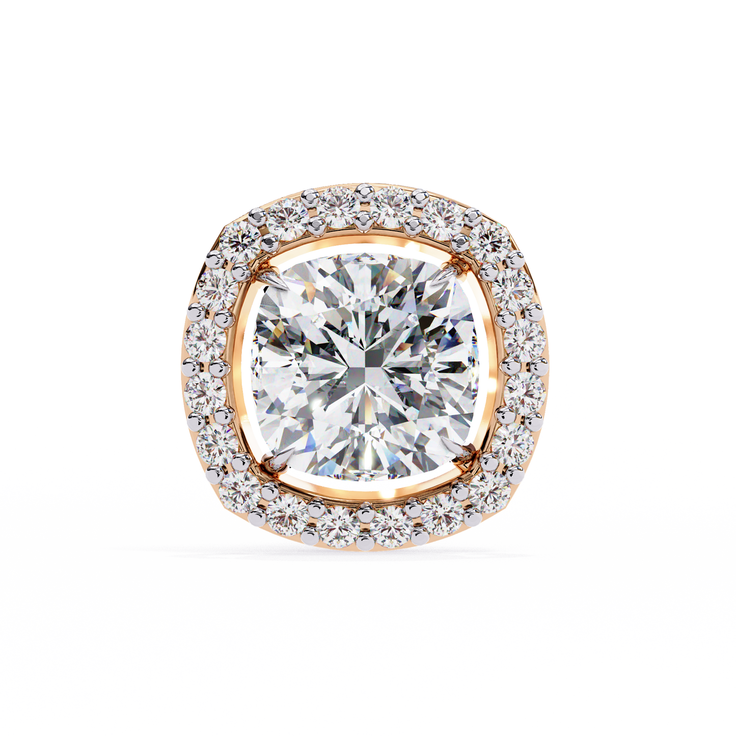 1 ct Cushion Halo Studs/Gold CVD Diamond Earring/Anniversary Gift/Solitaire Diamond Stud Earring/1 Ct Diamond Earring/Prong Setting/igi Certified/Stud Earring/Ethical Diamond/Silver Earring/Gold Earring/CVD Diamond Earring/F Color Diamond/VS Clarity Diamond/Manmade Diamond/Lab Grown Diamond/Cushion Cut Diamond