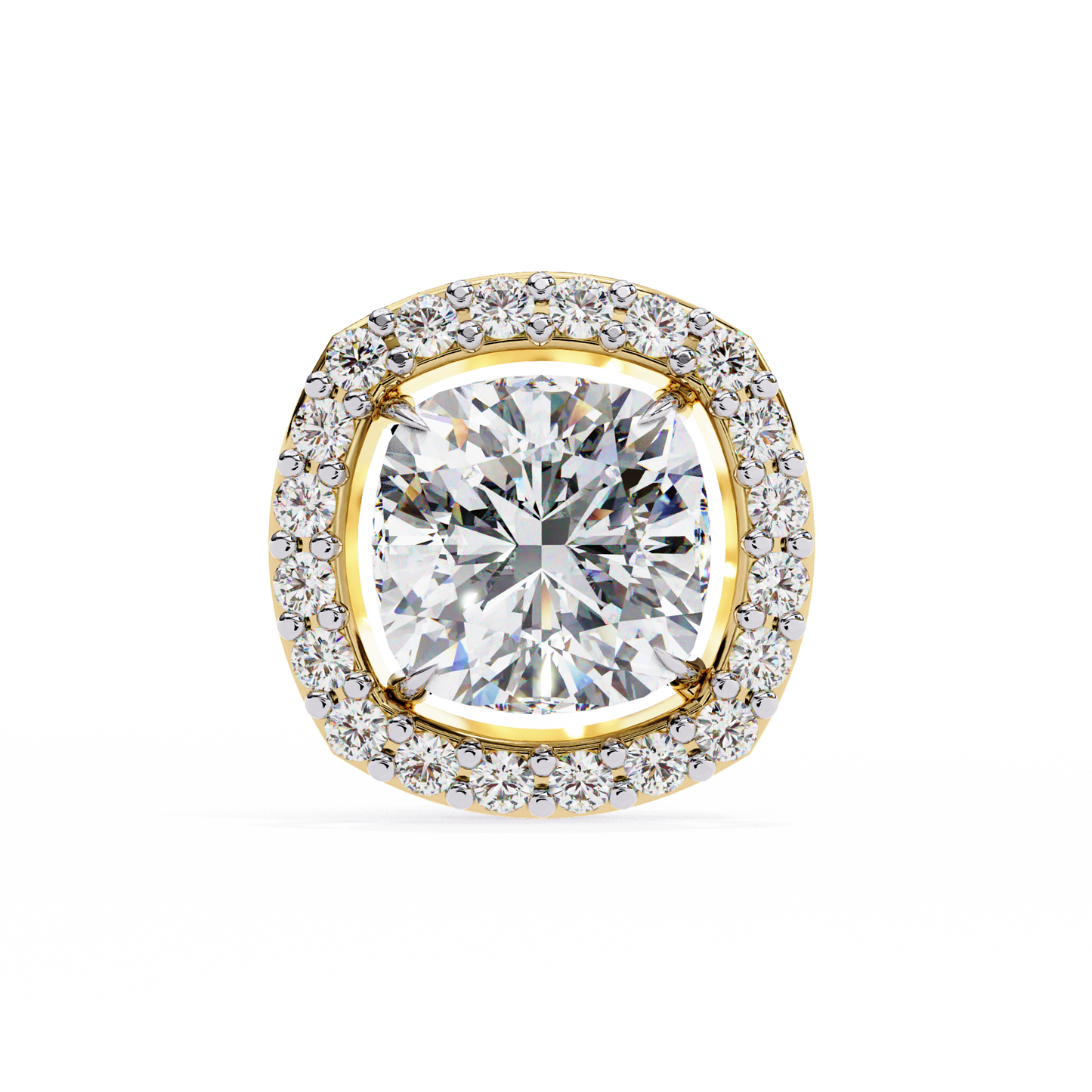 1 ct Cushion Halo Studs/Gold CVD Diamond Earring/Anniversary Gift/Solitaire Diamond Stud Earring/1 Ct Diamond Earring/Prong Setting/igi Certified/Stud Earring/Ethical Diamond/Silver Earring/Gold Earring/CVD Diamond Earring/F Color Diamond/VS Clarity Diamond/Manmade Diamond/Lab Grown Diamond/Cushion Cut Diamond