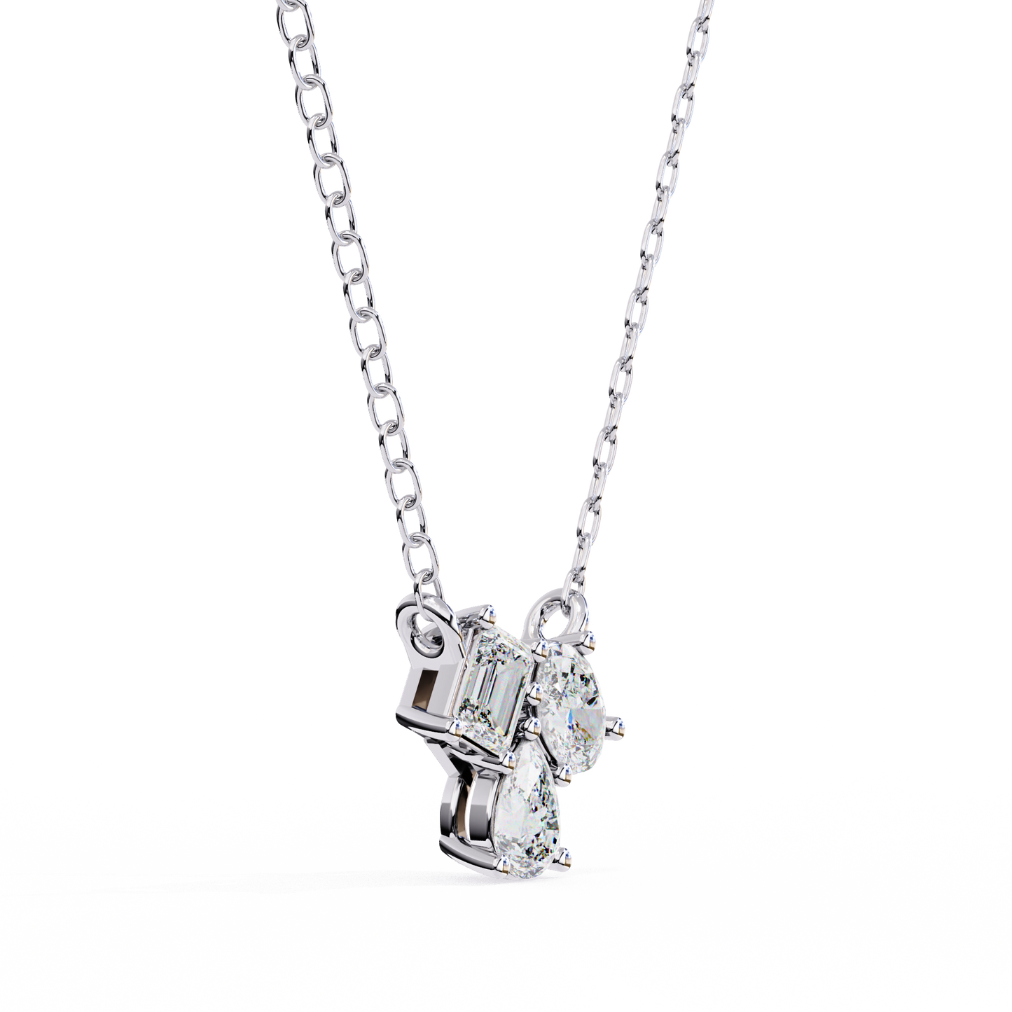 Three Stone Lab Grown Diamond Gold Pendant/CVD Diamond Pendant/Gold Diamond Pendant/1 Ct Diamond Pendant/Solitaire Diamond Pendant/Anniversary Gift For Her/igi Certified/Ethical Diamond/Silver Pendant/Gold Pendant/CVD Diamond Pendant/EF Color Diamond/VS Clarity Diamond/Manmade Diamond/Lab Grown Diamond/Pendant Necklace/Emerald Cut Diamond/Pendant/Oval Cut Diamond/Pear Cut Diamond