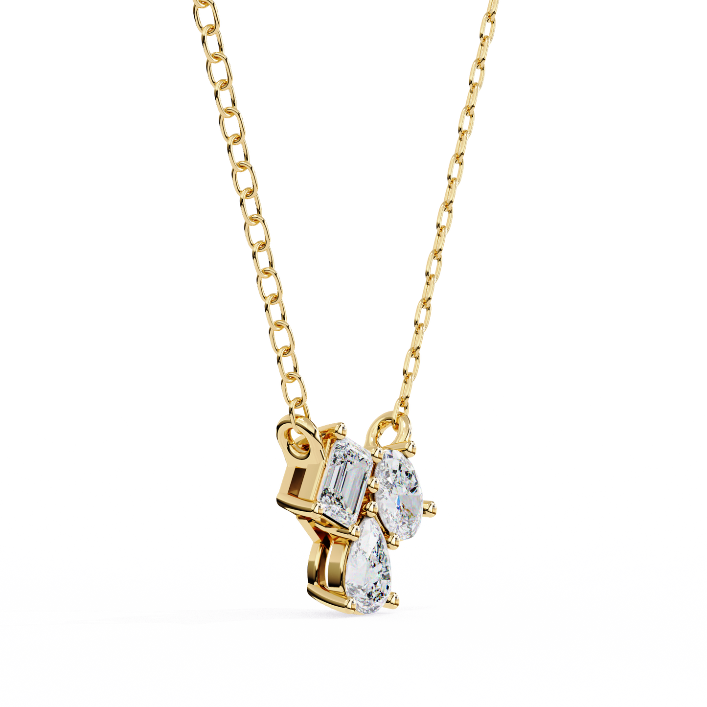 Three Stone Lab Grown Diamond Gold Pendant/CVD Diamond Pendant/Gold Diamond Pendant/1 Ct Diamond Pendant/Solitaire Diamond Pendant/Anniversary Gift For Her/igi Certified/Ethical Diamond/Silver Pendant/Gold Pendant/CVD Diamond Pendant/EF Color Diamond/VS Clarity Diamond/Manmade Diamond/Lab Grown Diamond/Pendant Necklace/Emerald Cut Diamond/Pendant/Oval Cut Diamond/Pear Cut Diamond