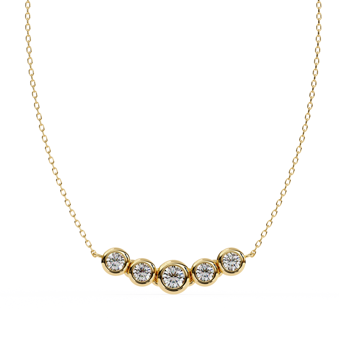 Five Stone Lab Grown Diamond Gold Pendant/CVD Diamond Pendant/Gold Diamond Pendant/1 Ct Diamond Pendant/Solitaire Diamond Pendant/Anniversary Gift For Her/igi Certified/Ethical Diamond/Silver Pendant/Gold Pendant/CVD Diamond Pendant/EF Color Diamond/VS Clarity Diamond/Manmade Diamond/Lab Grown Diamond/Pendant Necklace/Round Cut Diamond/Pendant