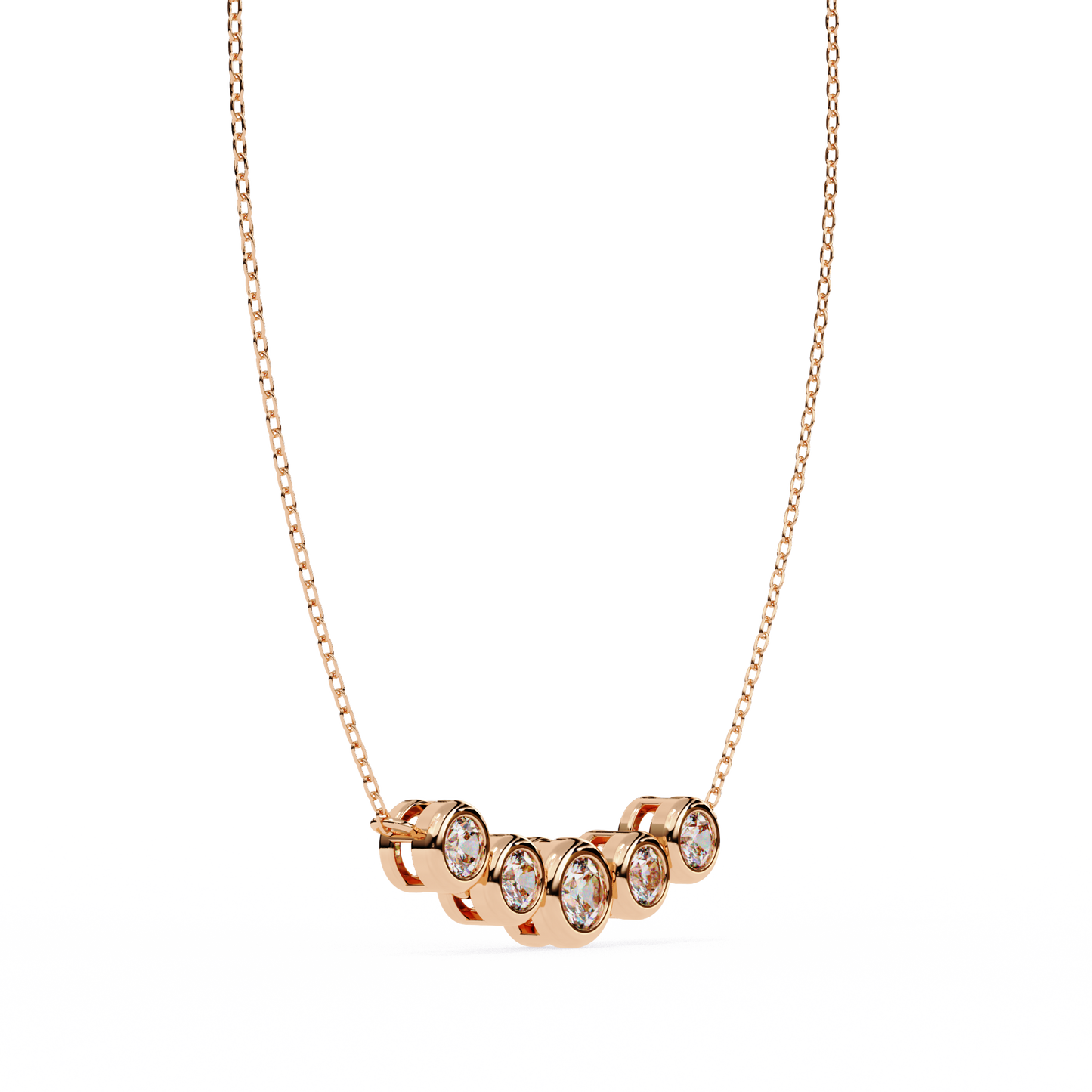 Five Stone Lab Grown Diamond Gold Pendant/CVD Diamond Pendant/Gold Diamond Pendant/1 Ct Diamond Pendant/Solitaire Diamond Pendant/Anniversary Gift For Her/igi Certified/Ethical Diamond/Silver Pendant/Gold Pendant/CVD Diamond Pendant/EF Color Diamond/VS Clarity Diamond/Manmade Diamond/Lab Grown Diamond/Pendant Necklace/Round Cut Diamond/Pendant