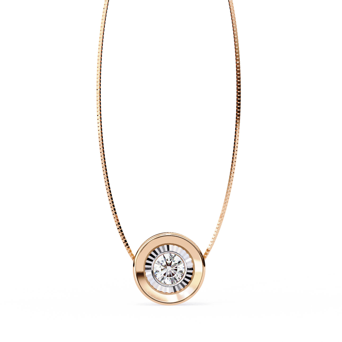 Bezel Round Cut Lab Grown Diamond Solitaire Pendant/CVD Diamond Pendant/Gold Diamond Pendant/1 Ct Diamond Pendant/Solitaire Diamond Pendant/Anniversary Gift For Her/igi Certified/Ethical Diamond/Silver Pendant/Gold Pendant/CVD Diamond Pendant/EF Color Diamond/VS Clarity Diamond/Manmade Diamond/Lab Grown Diamond/Pendant Necklace/Round Cut Diamond/Pendant