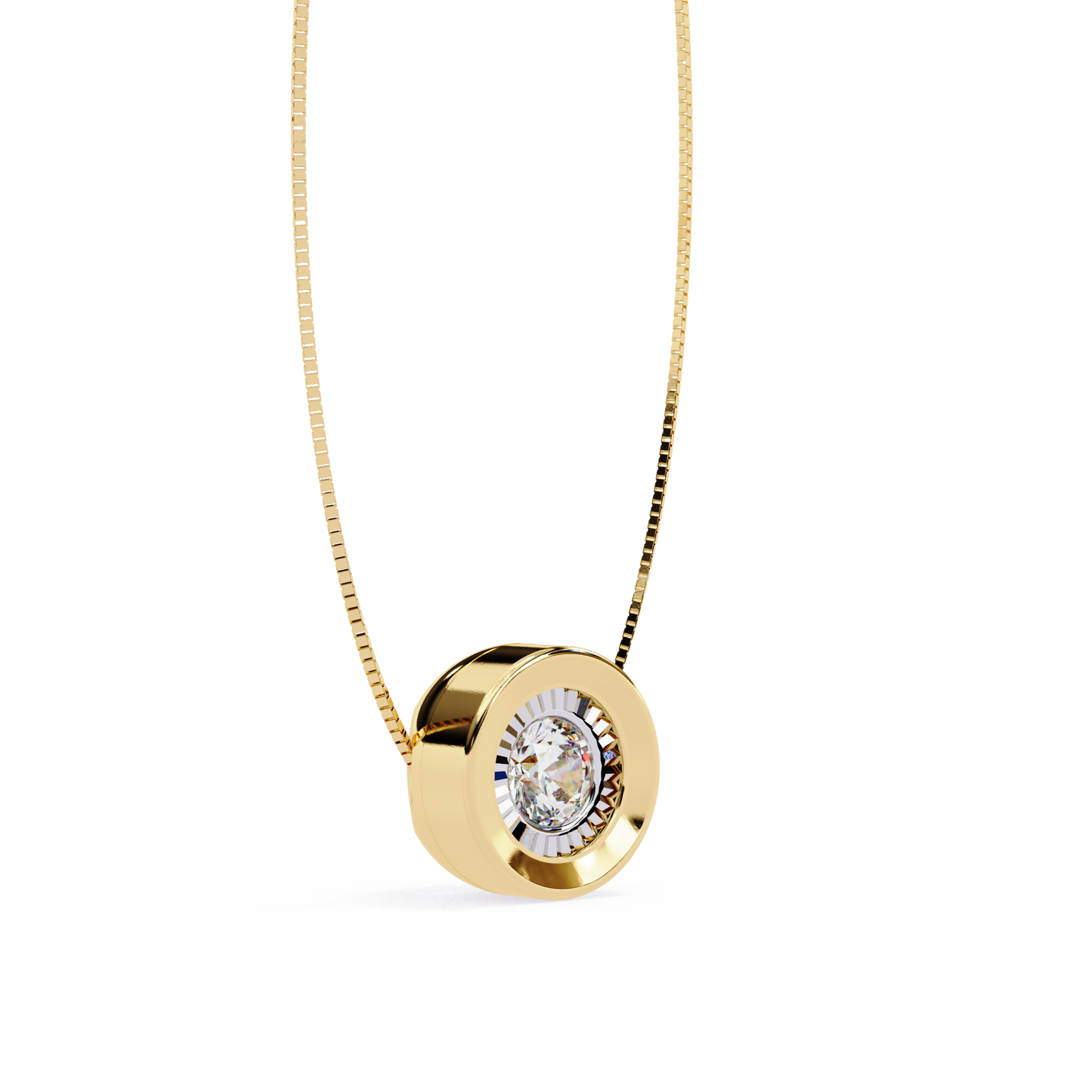 Bezel Round Cut Lab Grown Diamond Solitaire Pendant/CVD Diamond Pendant/Gold Diamond Pendant/1 Ct Diamond Pendant/Solitaire Diamond Pendant/Anniversary Gift For Her/igi Certified/Ethical Diamond/Silver Pendant/Gold Pendant/CVD Diamond Pendant/EF Color Diamond/VS Clarity Diamond/Manmade Diamond/Lab Grown Diamond/Pendant Necklace/Round Cut Diamond/Pendant