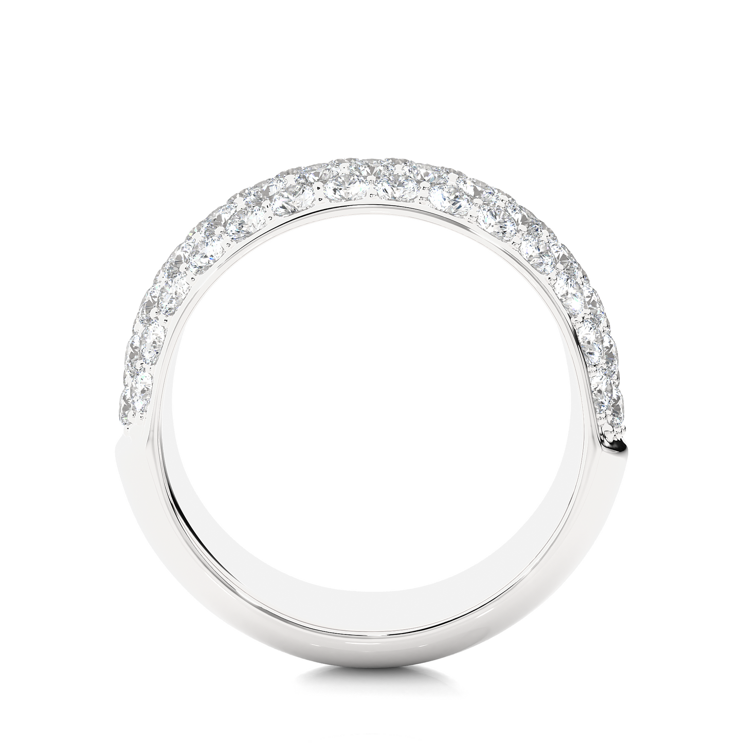1.88 CTW Round Cut Lab Grown Diamond EF/VS Gold Wedding Band//Wedding Ring/EF Color/VS Clarity/1 CTW Diamond Band/CVD Diamond Band/Round Cut Diamond/Prong Set/Pave Set/10k Gold/14k Gold/18k Gold/Yellow Gold/White Gold/Rose Gold/Anniversary Gift