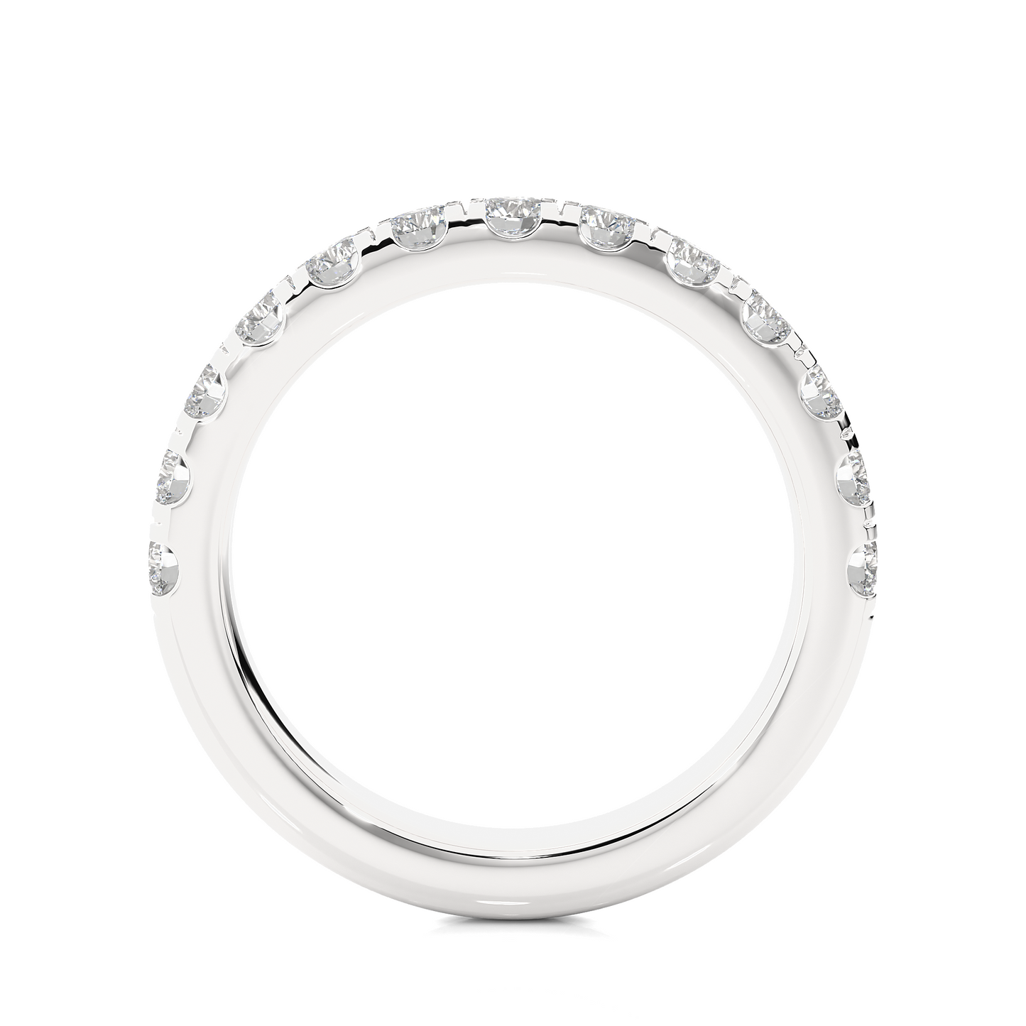 Round Eternity Ring/Wedding Ring/F Color/VS Clarity/1 Ct Diamond Ring/CVD Diamond Ring/Round Cut Diamond/Prong Set/Pave Set/10k Gold/14k Gold/18k Gold/Yellow Gold/White Gold/Rose Gold/Anniversary Gift