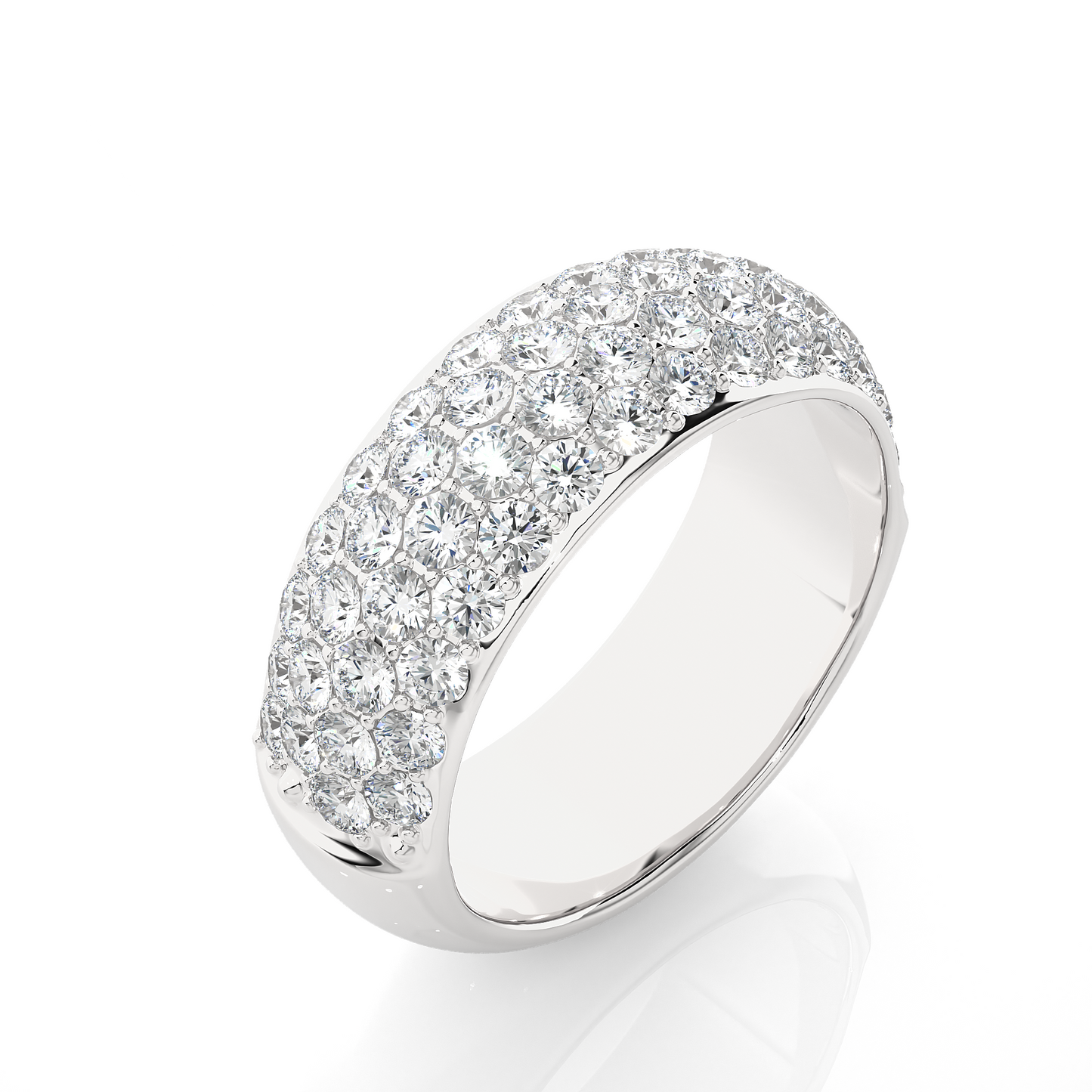 1.88 CTW Round Cut Lab Grown Diamond EF/VS Gold Wedding Band//Wedding Ring/EF Color/VS Clarity/1 CTW Diamond Band/CVD Diamond Band/Round Cut Diamond/Prong Set/Pave Set/10k Gold/14k Gold/18k Gold/Yellow Gold/White Gold/Rose Gold/Anniversary Gift