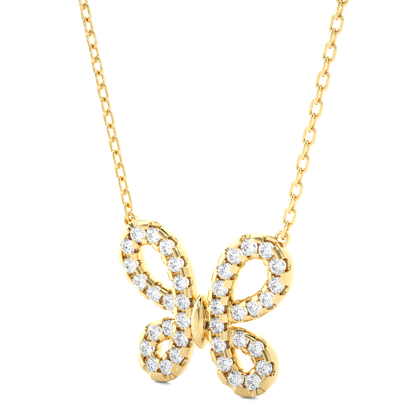 0.35 CTW Round Cut Lab Grown Diamond Butterfly Symbol Pendant/CVD Diamond Pendant/Gold Diamond Pendant/1 Ct Diamond Pendant/Solitaire Diamond Pendant/Anniversary Gift For Her/igi Certified/Ethical Diamond/Silver Pendant/Gold Pendant/CVD Diamond Pendant/EF Color Diamond/VS Clarity Diamond/Manmade Diamond/Lab Grown Diamond/Pendant Necklace/Round Cut Diamond/Pendant