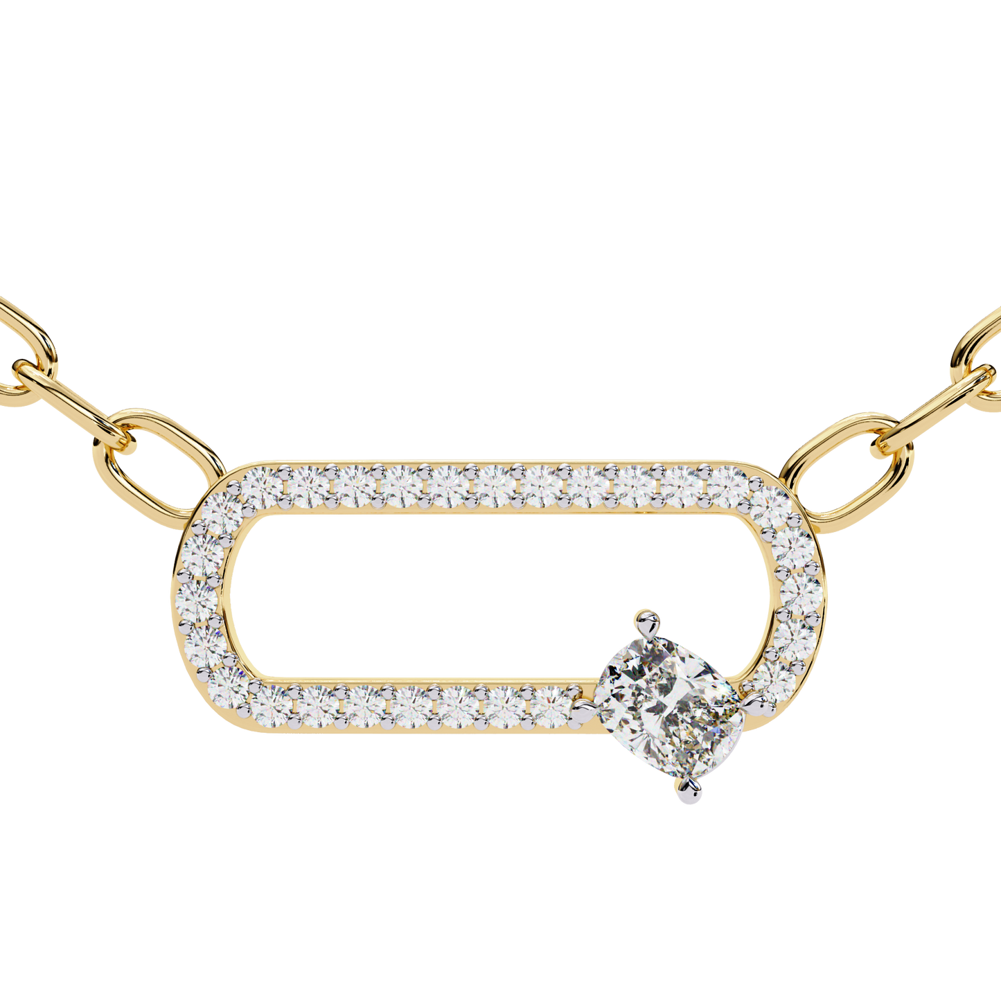 Cushion And Round Lab Grown Diamond Gold Pendant/CVD Diamond Pendant/Gold Diamond Pendant/1 Ct Diamond Pendant/Solitaire Diamond Pendant/Anniversary Gift For Her/igi Certified/Ethical Diamond/Silver Pendant/Gold Pendant/CVD Diamond Pendant/EF Color Diamond/VS Clarity Diamond/Manmade Diamond/Lab Grown Diamond/Pendant Necklace/Round Cut Diamond/Pendant