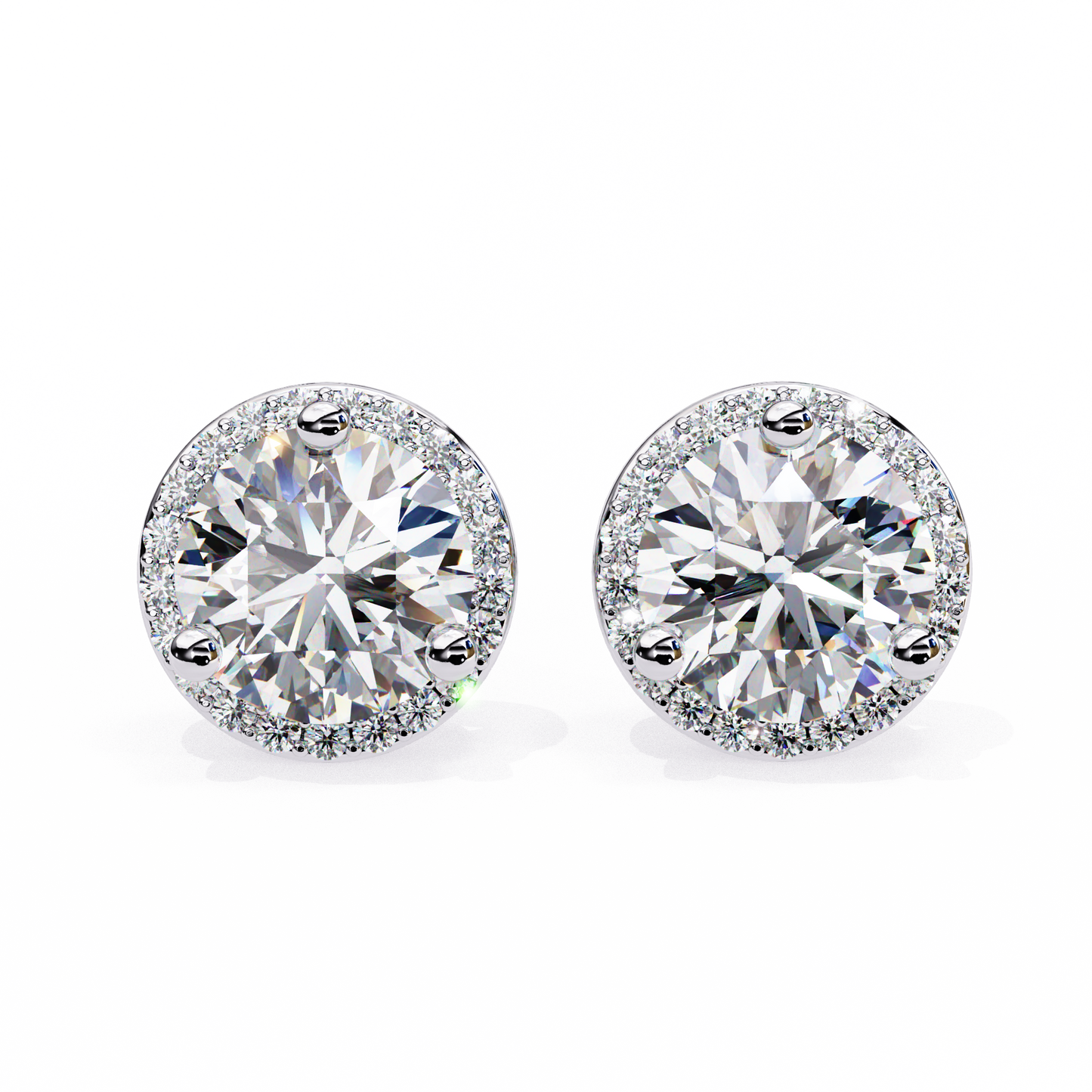 1.01 Ct Round Cut Lab Grown Diamond Yellow Gold Earring/Round Stone Earrings/Gold CVD Diamond Earring/Anniversary Gift/Solitaire Diamond Stud Earring/1 Ct Diamond Earring/Prong Setting/Halo Set/igi Certified/Stud Earring/Ethical Diamond/Silver Earring/Gold Earring/CVD Diamond Earring/E Color Diamond/VS Clarity Diamond/Manmade Diamond/Lab Grown Diamond/Round Cut Diamond