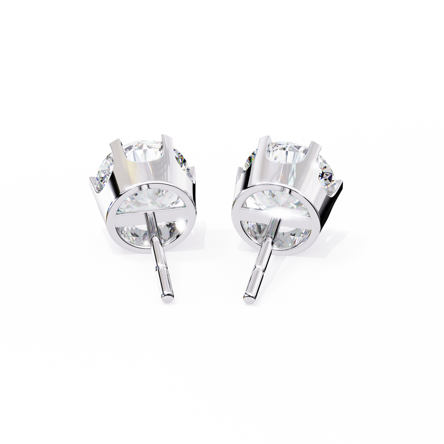 1.26 Ct Round Cut Lab Grown Diamond Six Prong Stud Gold Earring/Yellow Gold CVD Diamond Earring/Anniversary Gift/Solitaire Diamond Stud Earring/1 Ct Diamond Earring/Six Prong Setting/igi Certified/Stud Earring/Ethical Diamond/Silver Earring/Gold Earring/CVD Diamond Earring/E Color Diamond/VS Clarity Diamond/Manmade Diamond/Lab Grown Diamond/Round Cut Diamond