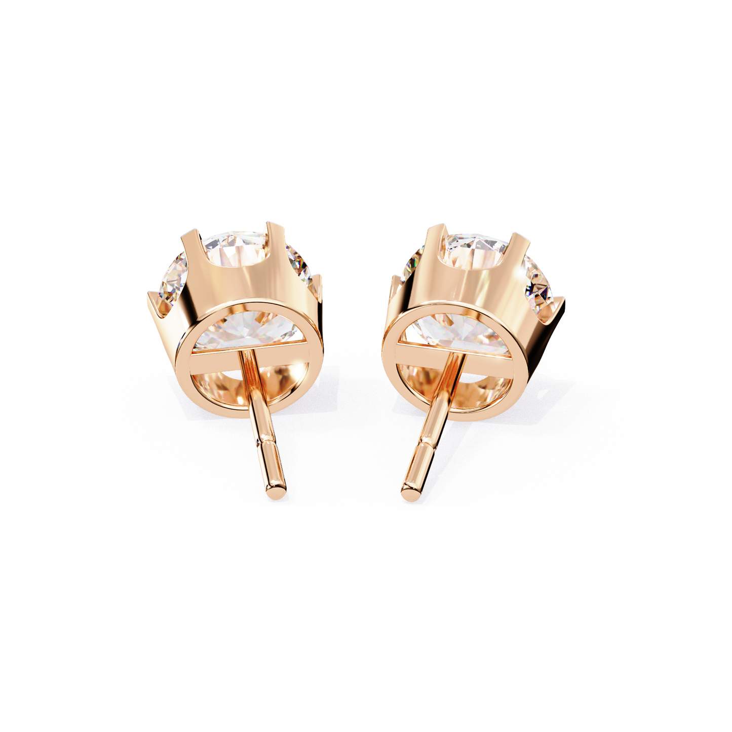 1.26 Ct Round Cut Lab Grown Diamond Six Prong Stud Gold Earring/Yellow Gold CVD Diamond Earring/Anniversary Gift/Solitaire Diamond Stud Earring/1 Ct Diamond Earring/Six Prong Setting/igi Certified/Stud Earring/Ethical Diamond/Silver Earring/Gold Earring/CVD Diamond Earring/E Color Diamond/VS Clarity Diamond/Manmade Diamond/Lab Grown Diamond/Round Cut Diamond