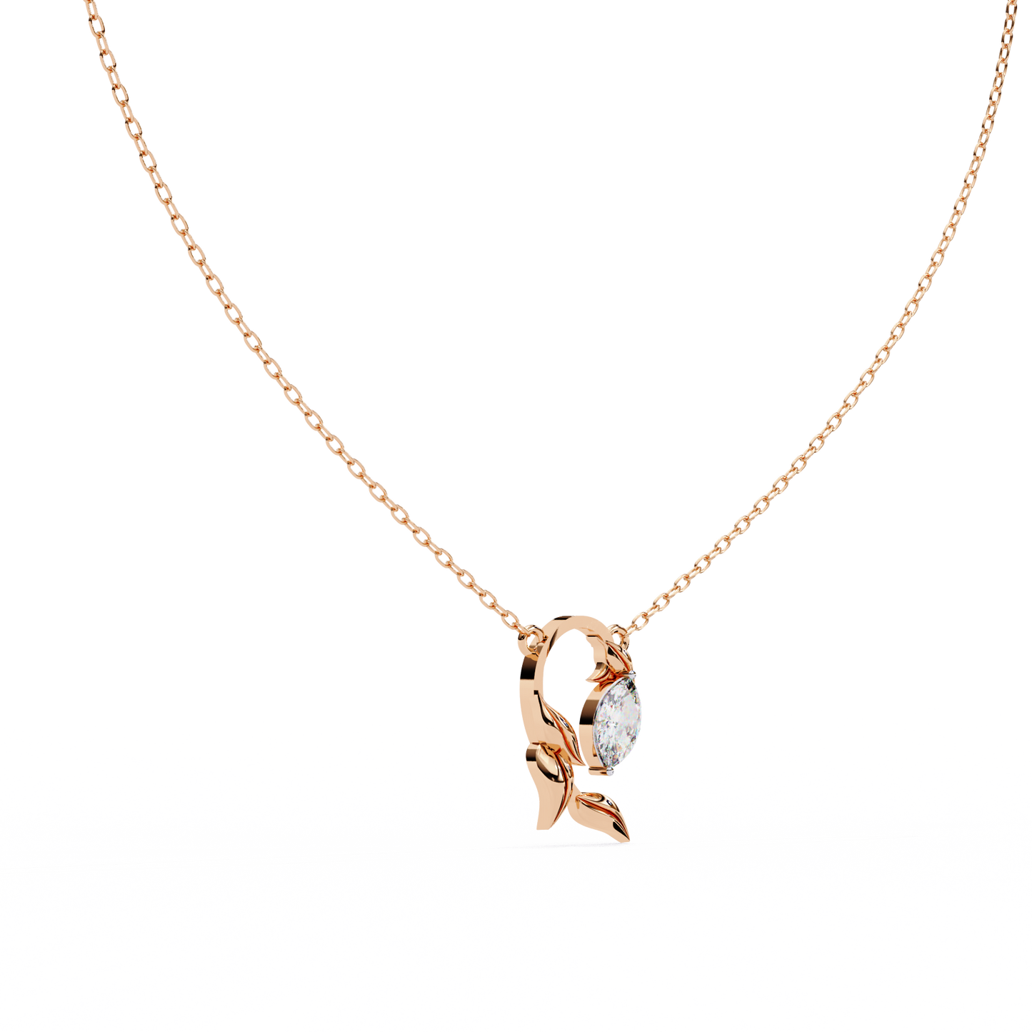 Marquise Solitaire Necklace/CVD Diamond Pendant/Gold Diamond Pendant/1 Ct Diamond Pendant/Solitaire Diamond Pendant/Anniversary Gift For Her/igi Certified/Ethical Diamond/Silver Pendant/Gold Pendant/EF Color Diamond/VS Clarity Diamond/Manmade Diamond/Lab Grown Diamond/Pendant Necklace/Marquise Cut Diamond/Pendant