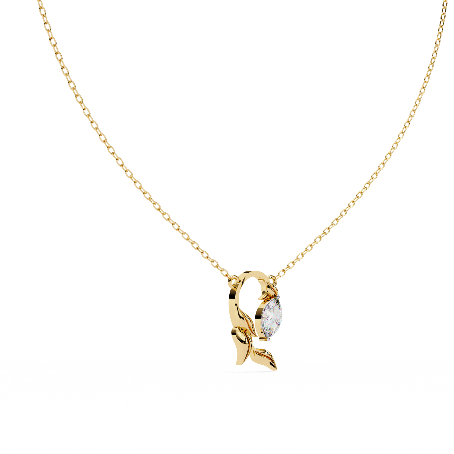 Marquise Solitaire Necklace/CVD Diamond Pendant/Gold Diamond Pendant/1 Ct Diamond Pendant/Solitaire Diamond Pendant/Anniversary Gift For Her/igi Certified/Ethical Diamond/Silver Pendant/Gold Pendant/EF Color Diamond/VS Clarity Diamond/Manmade Diamond/Lab Grown Diamond/Pendant Necklace/Marquise Cut Diamond/Pendant